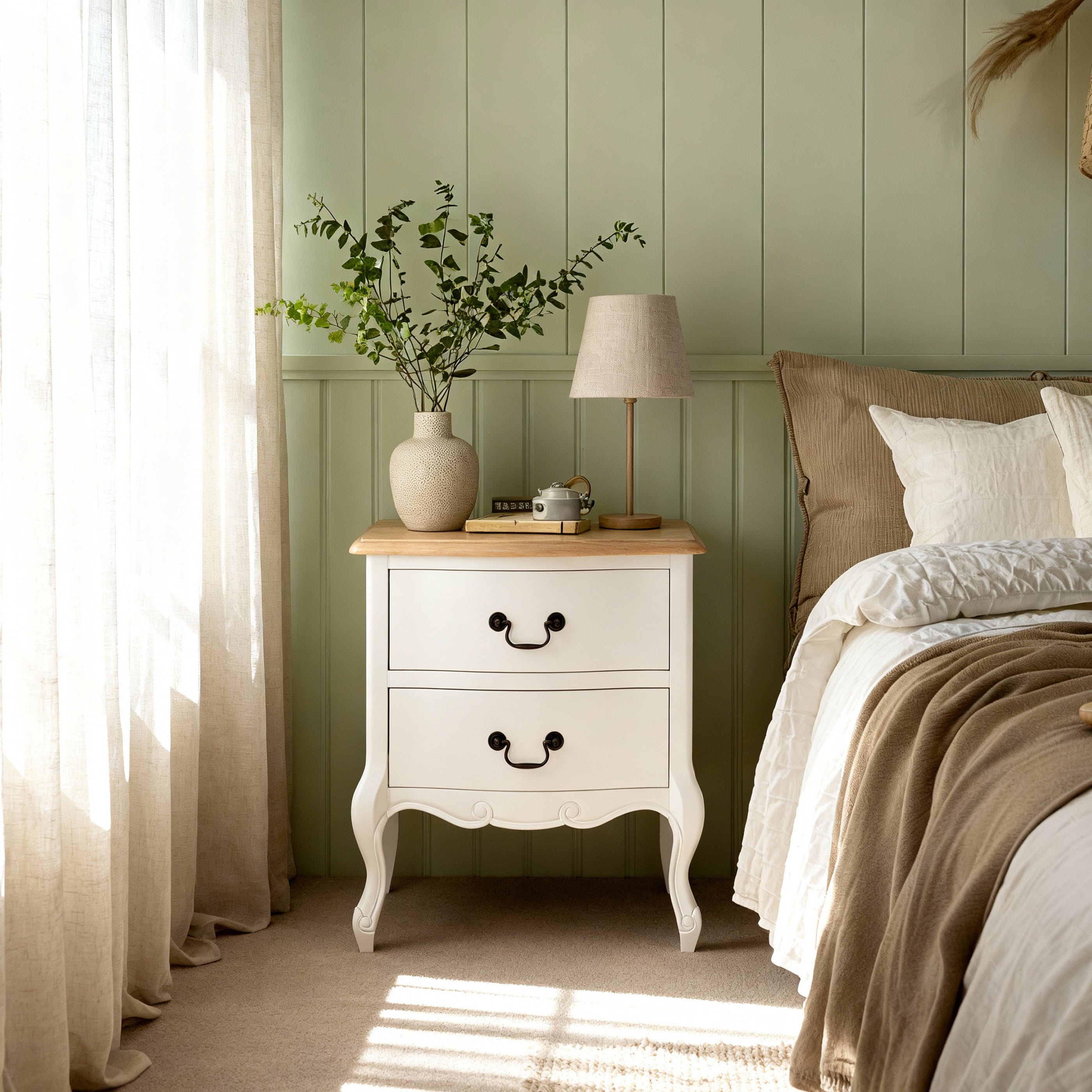 Newcastle 2 Drawer Bedside Table