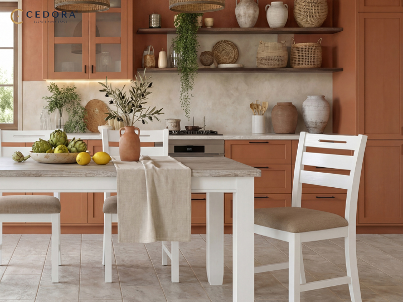 Dining bench vs chairs compared at a timber dining table