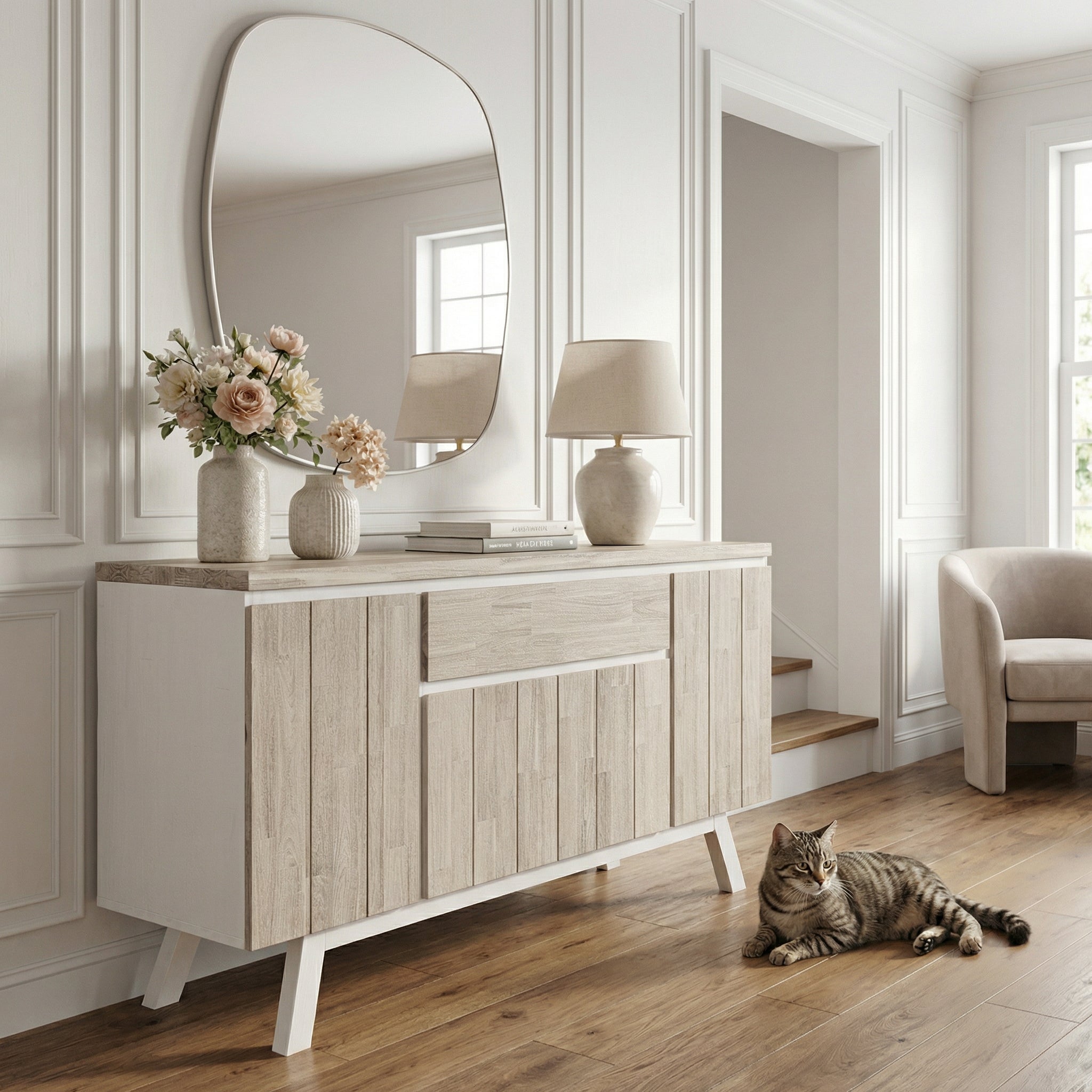 Oxford 4 Door 1 Drawer Sideboard