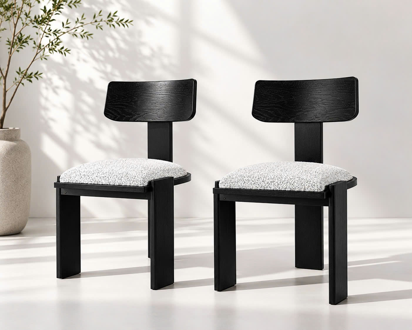 Set of 2 - Liverpool Dining Chair (Black)