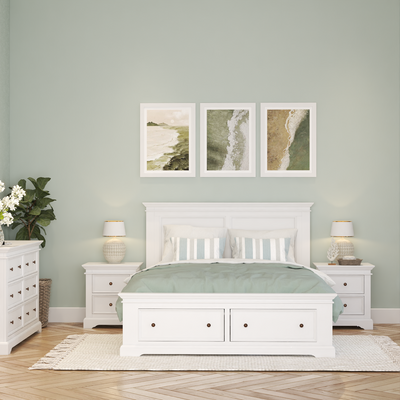 London Double Bed - 2 Drawers