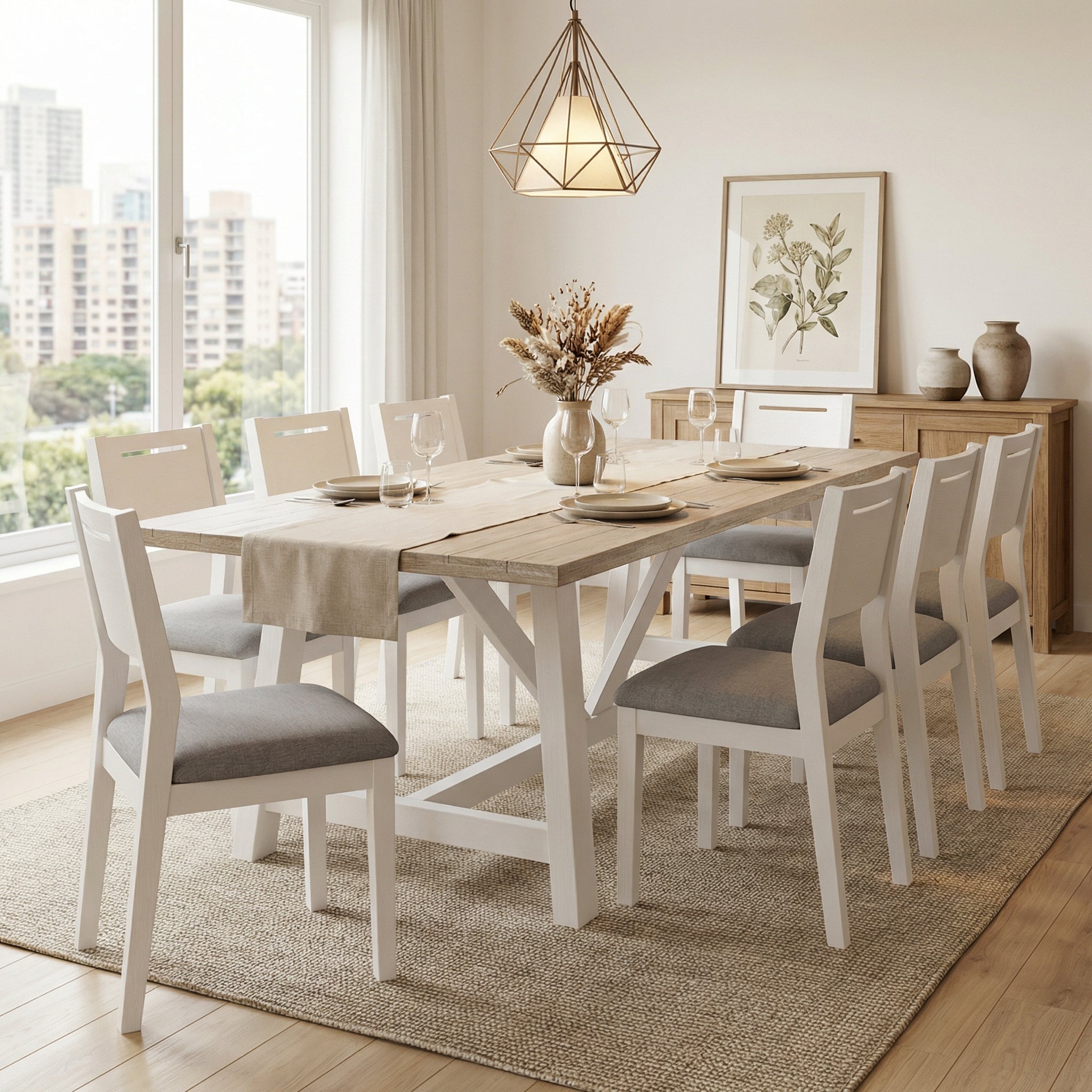 Oxford 240cm 8 Seater Dining Set