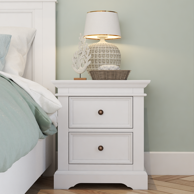 London 2 Drawer Bedside Table
