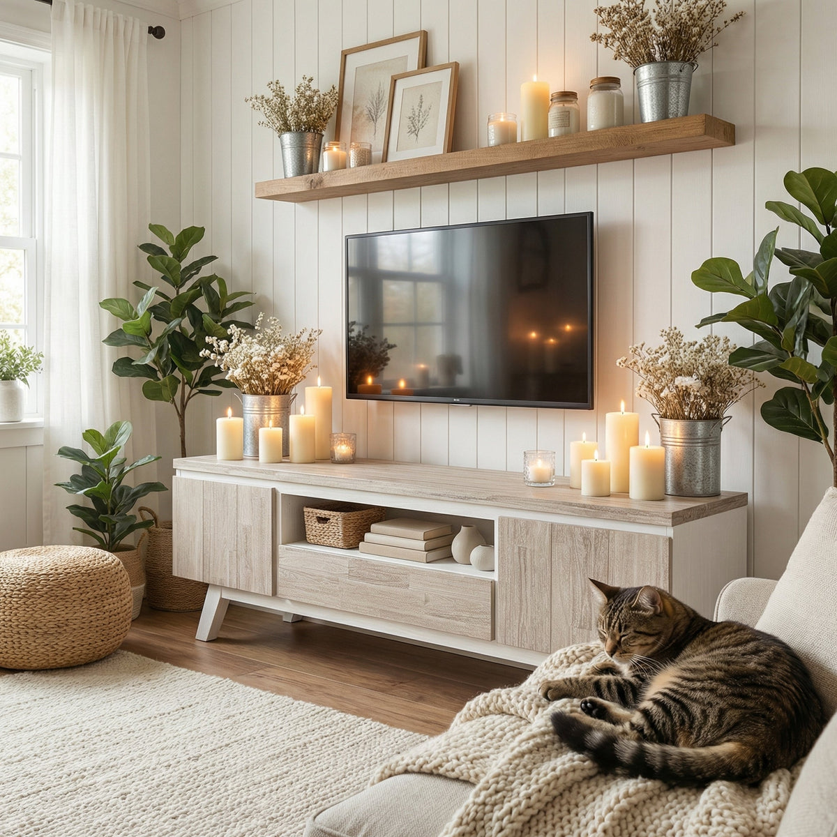 Oxford Acacia TV Unit — lifestyle 1