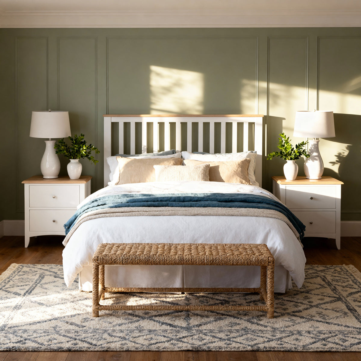 Bristol Pine King Bed Frame lifestyle scene 1