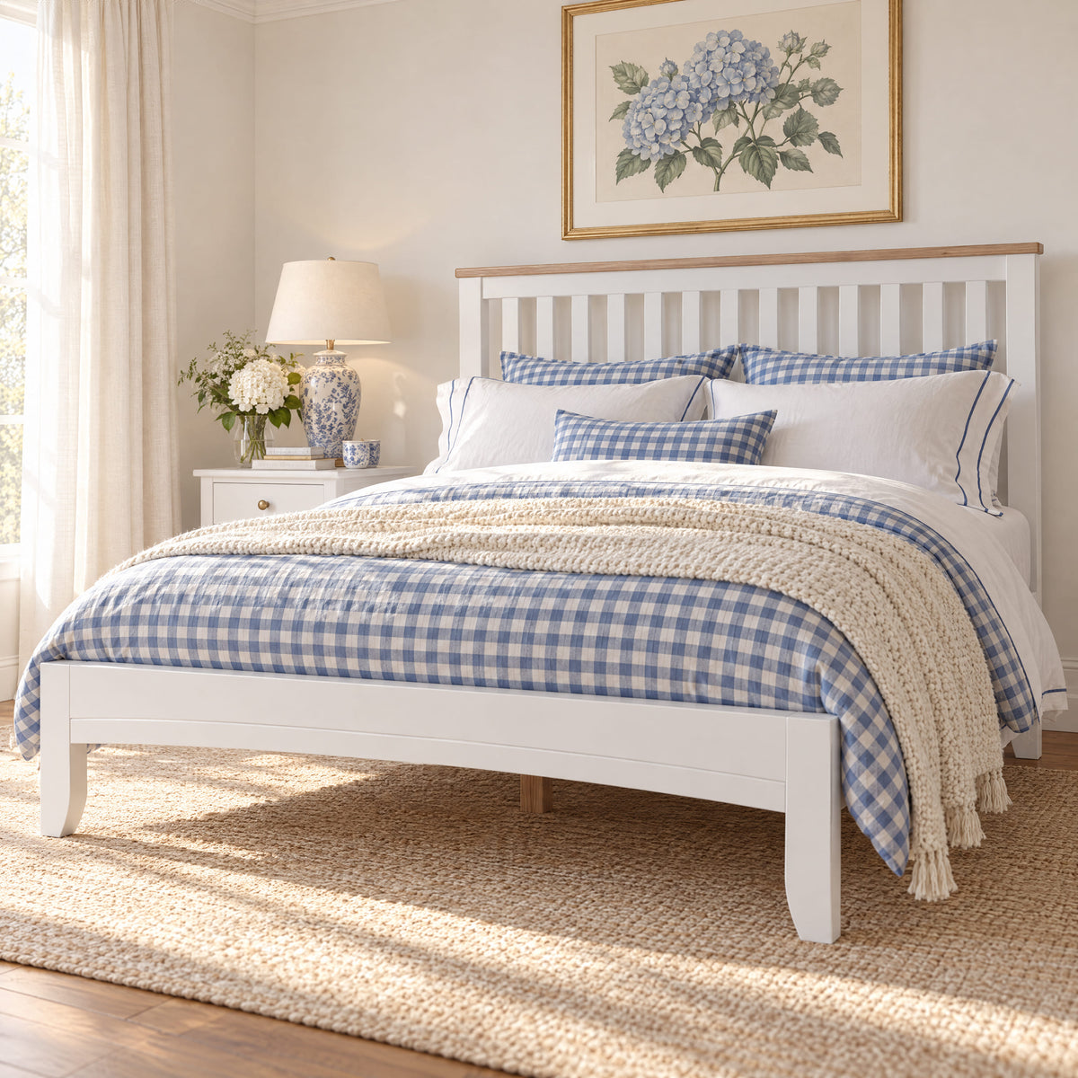 Bristol Pine Queen Bed Frame