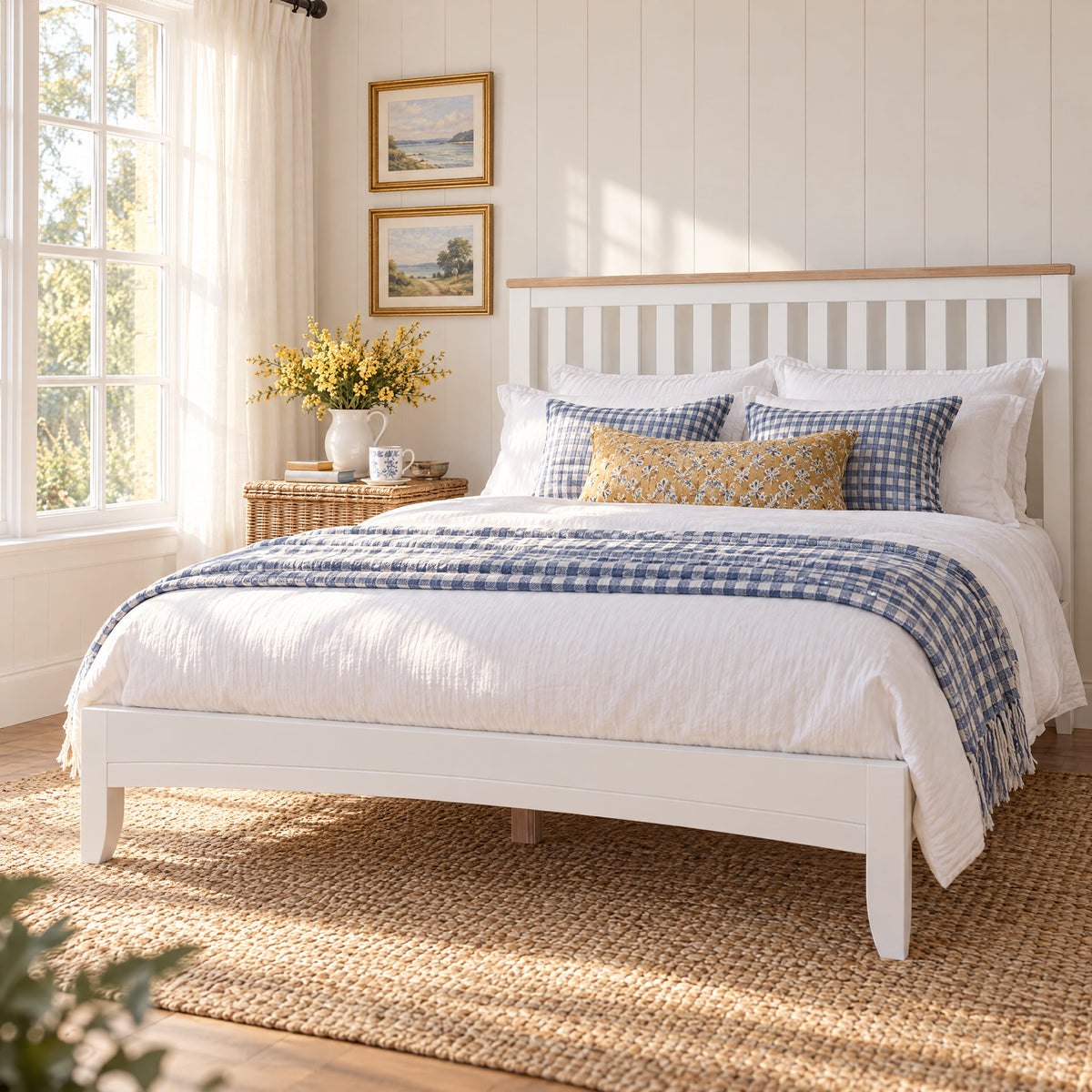 Bristol Pine Queen Bed Frame
