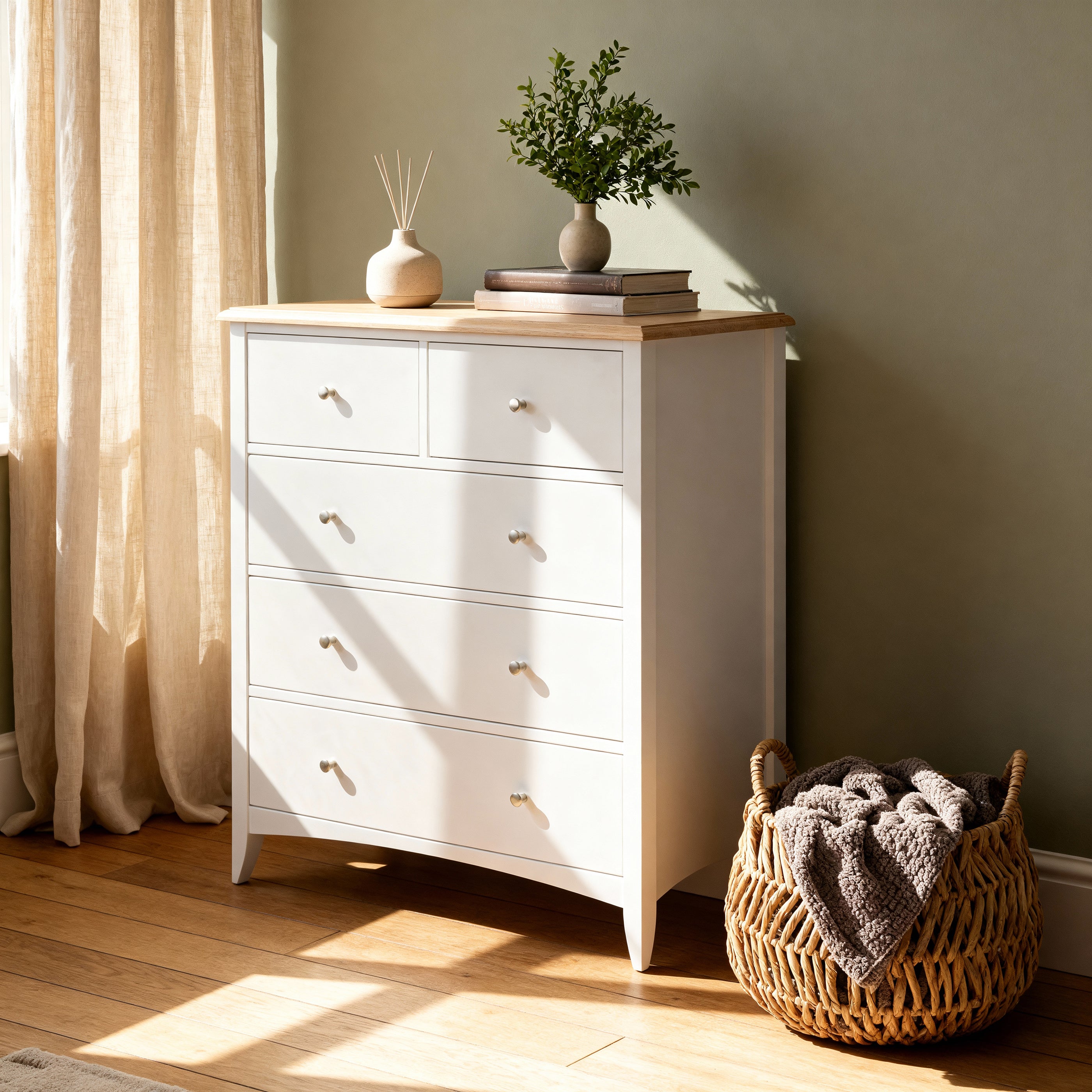 Bristol 5 Drawer Tallboy