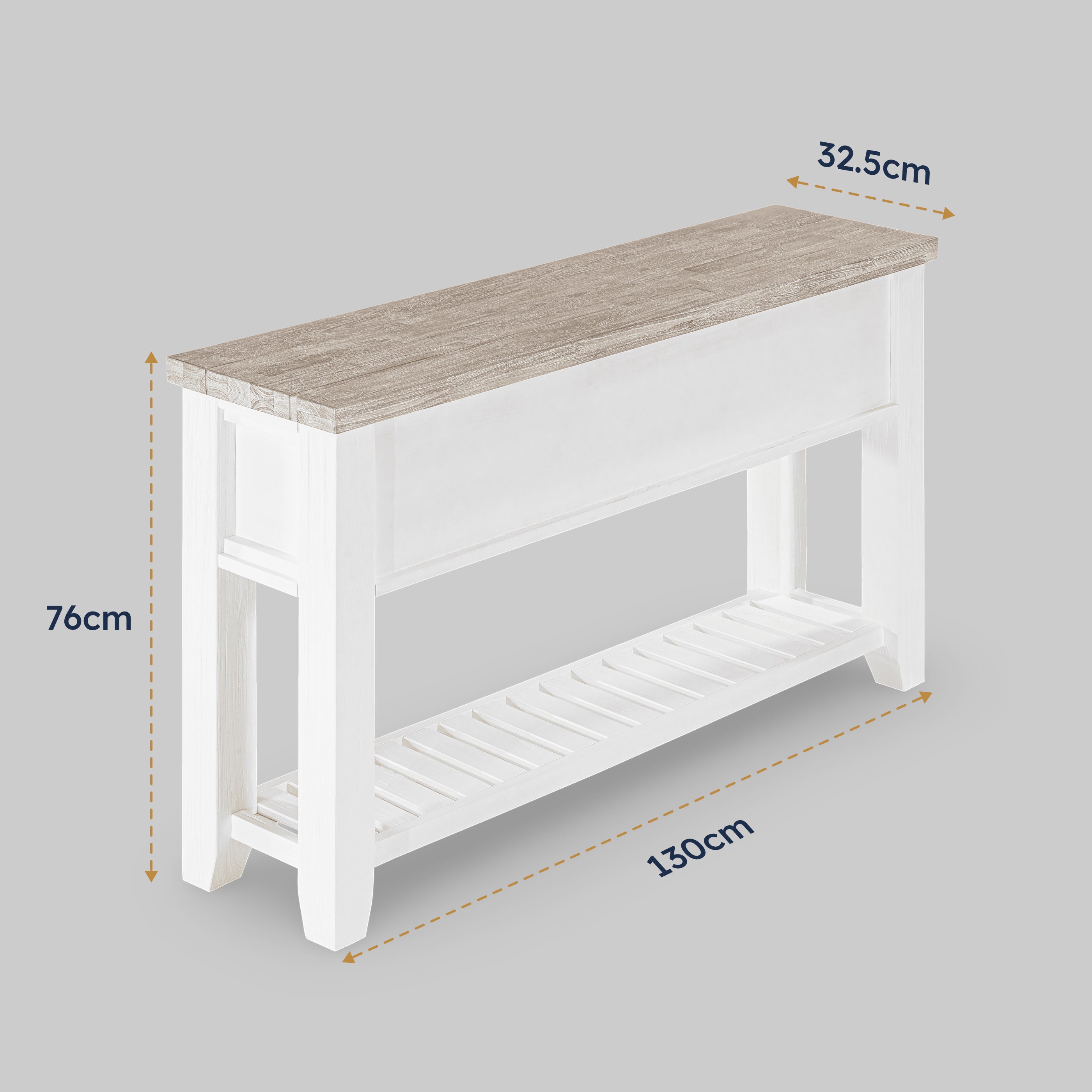 Byron 3 Drawer Console Table