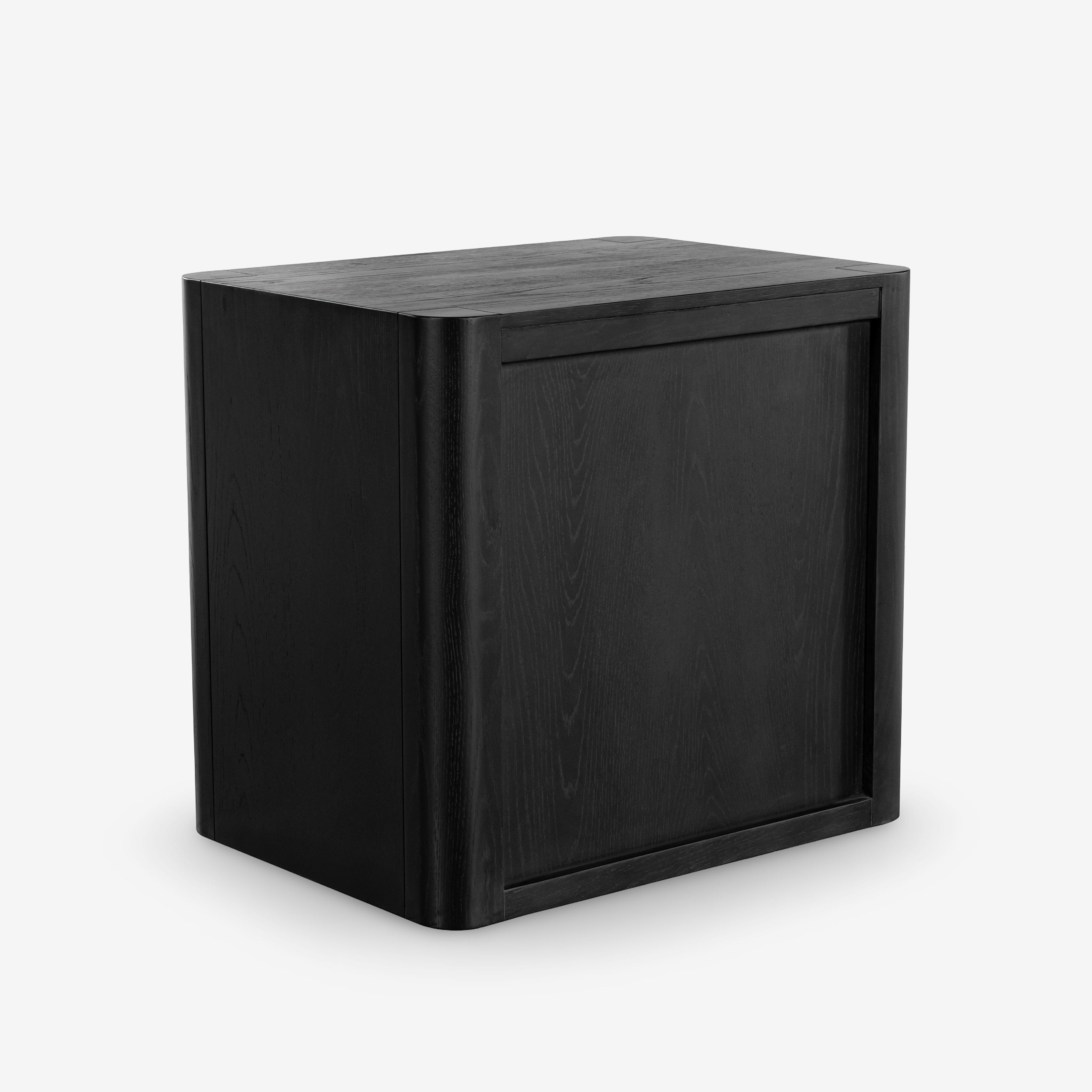Liverpool 2 Drawer Bedside Table (Black)