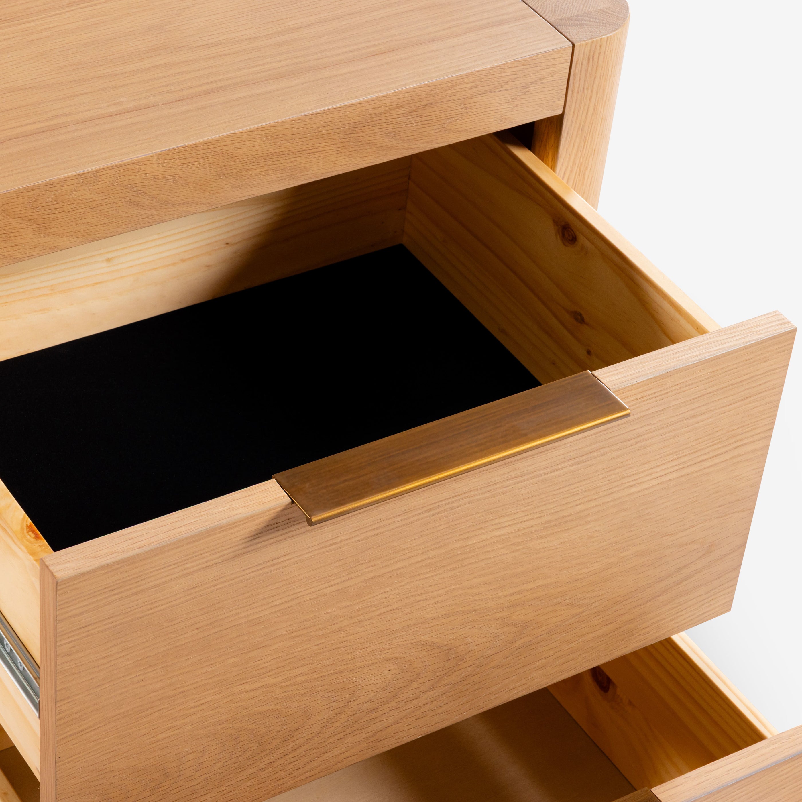 Liverpool 2 Drawer Bedside Table (Natural)