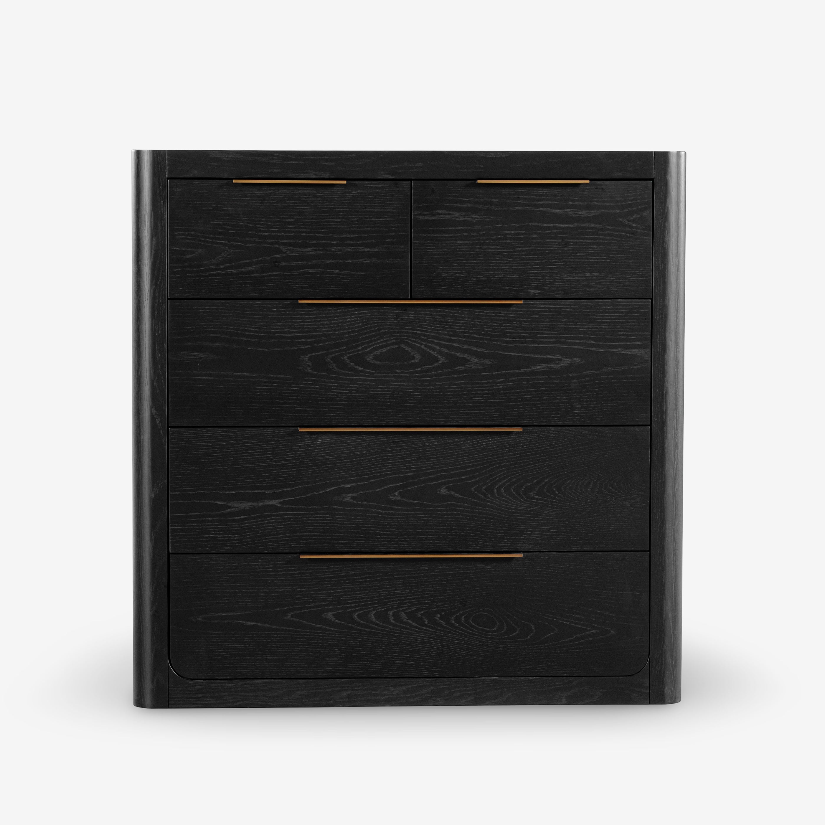 Liverpool 5 Drawer Tallboy (Black)