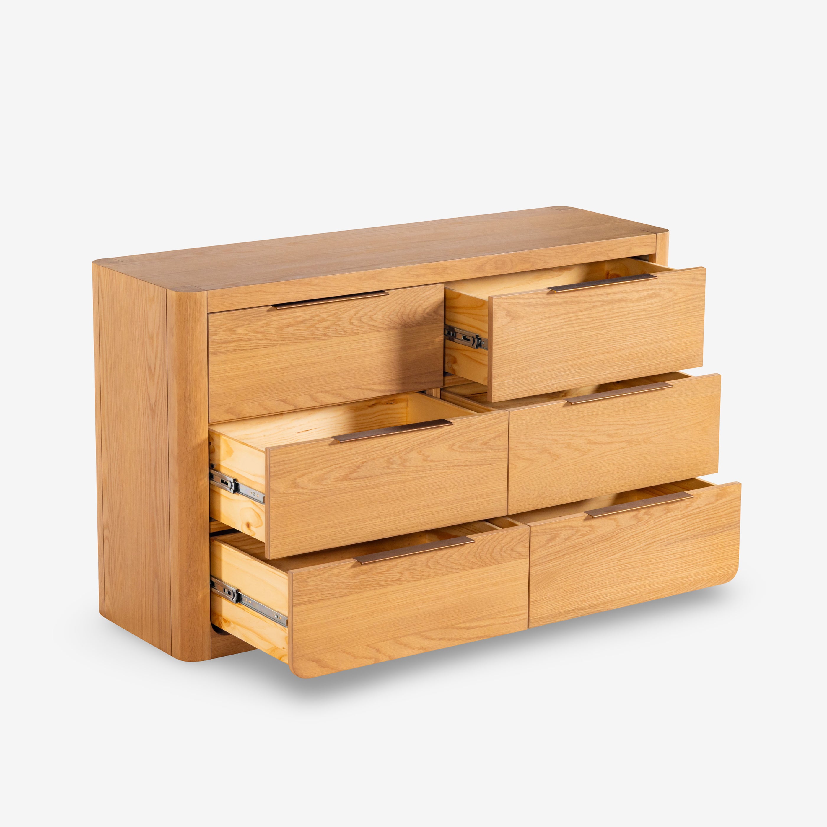 Liverpool 6 Drawer Chest (Natural)