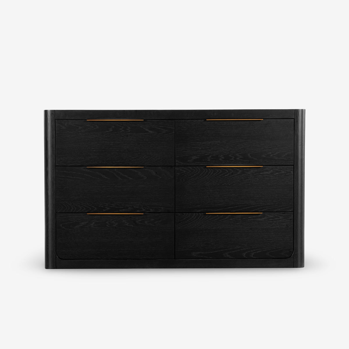 Liverpool Pine 3-Piece Bedroom Set – King Bed, Bedside & 6-Drawer Chest – Black — Liverpool 6-Drawer Chest — studio 2