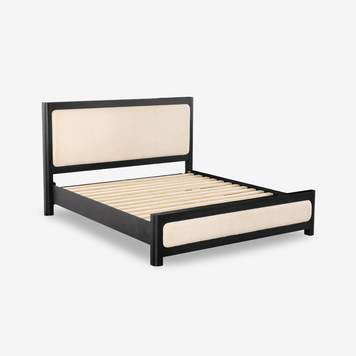 Liverpool Pine Queen Bed Frame - Black