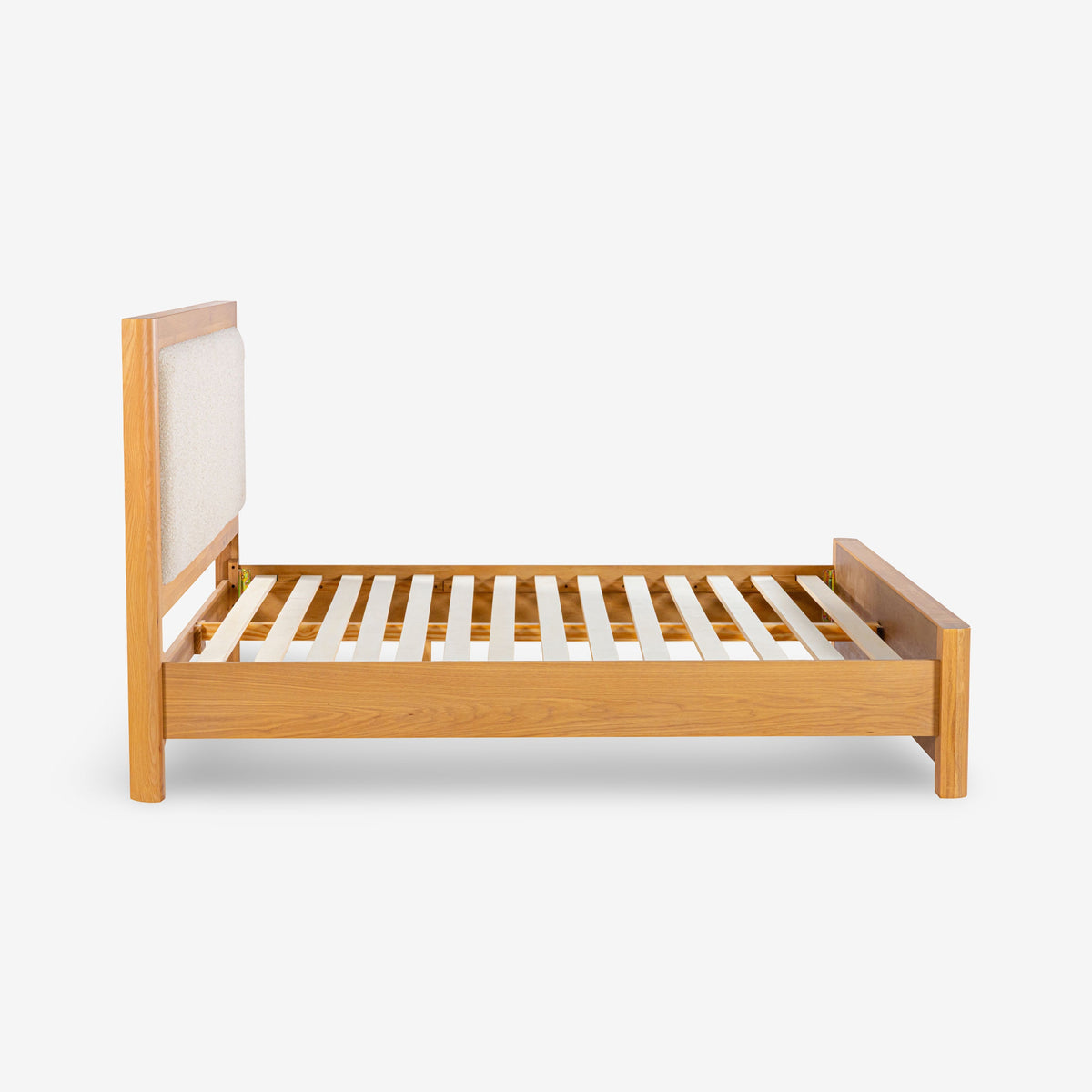 Liverpool Pine 3-Piece Bedroom Set – Double Bed & 2 Bedside Tables – Natural — bed frame — studio 1