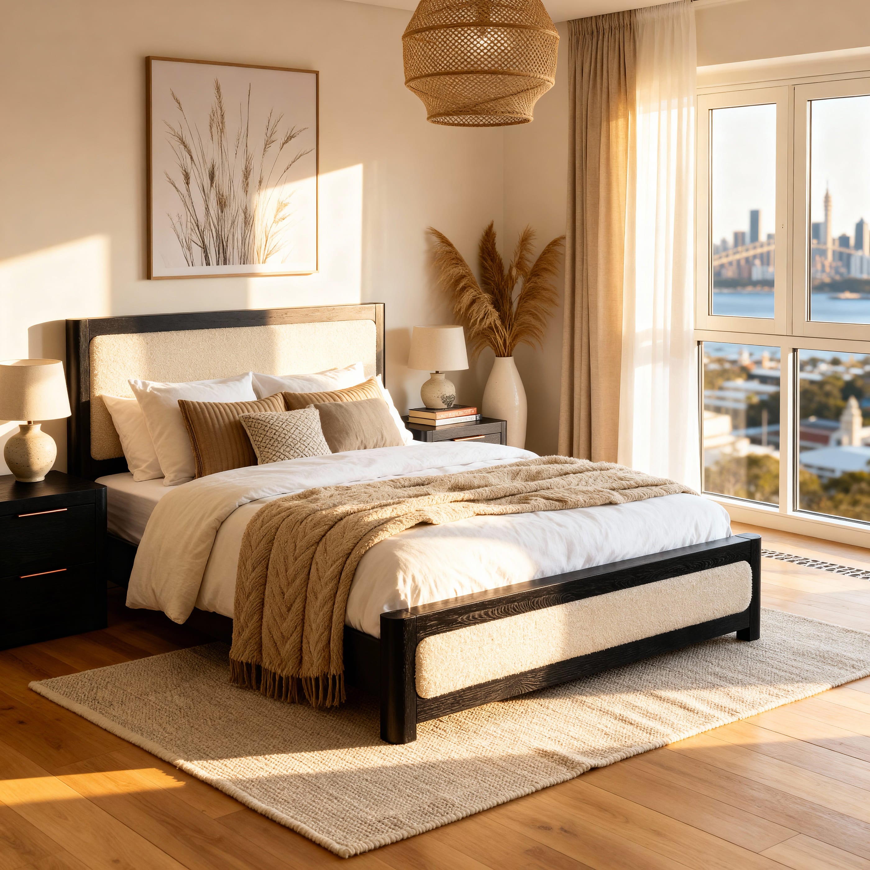 Liverpool Double Bed Frame (Black)