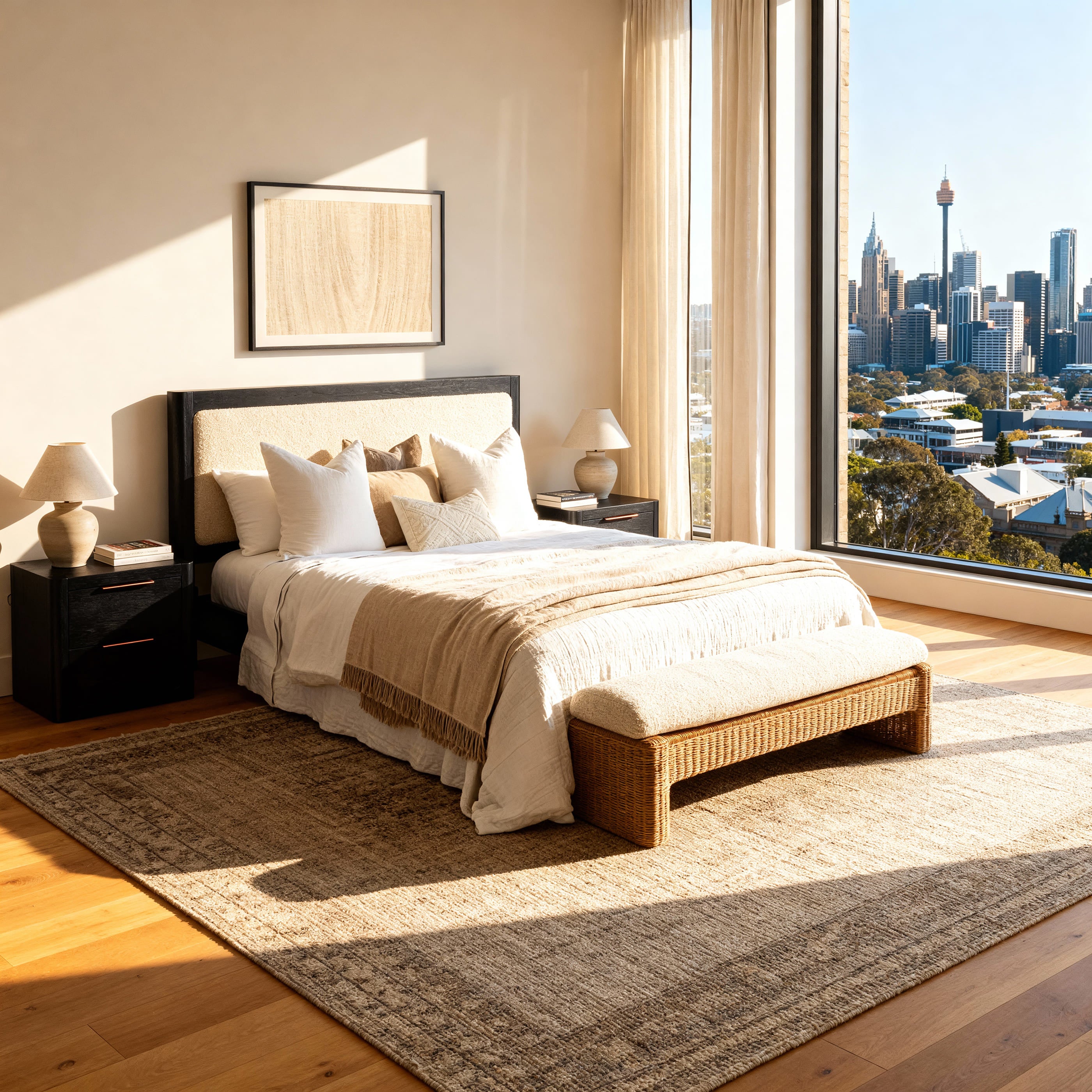 Liverpool Double Bed Frame (Black)