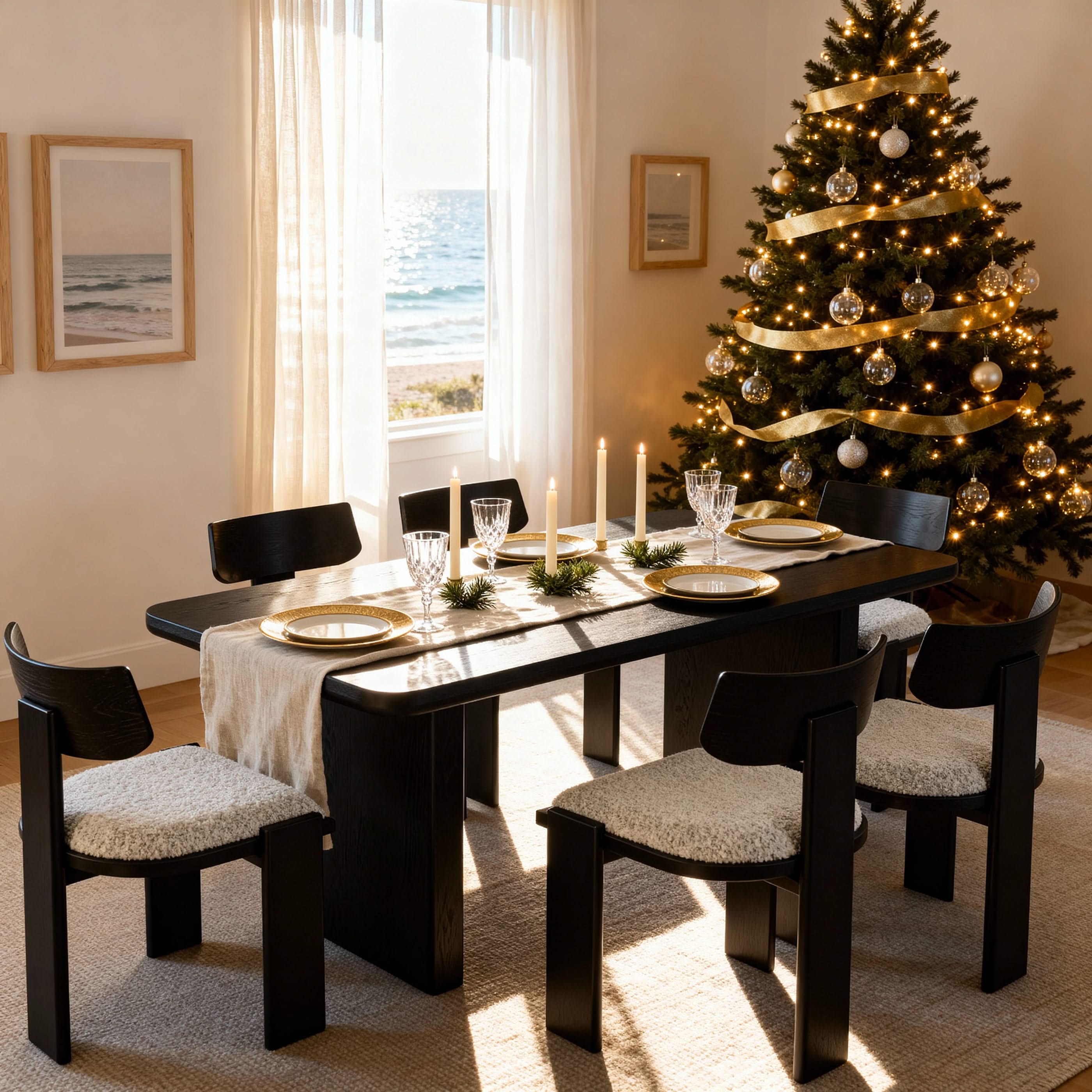 Liverpool Dining Table 190cm (Black)