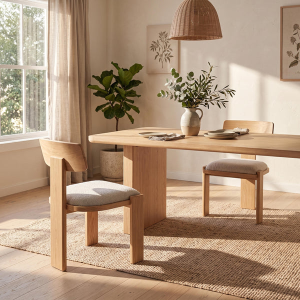 Liverpool Oak Dining Chair Set of 2 - Natural