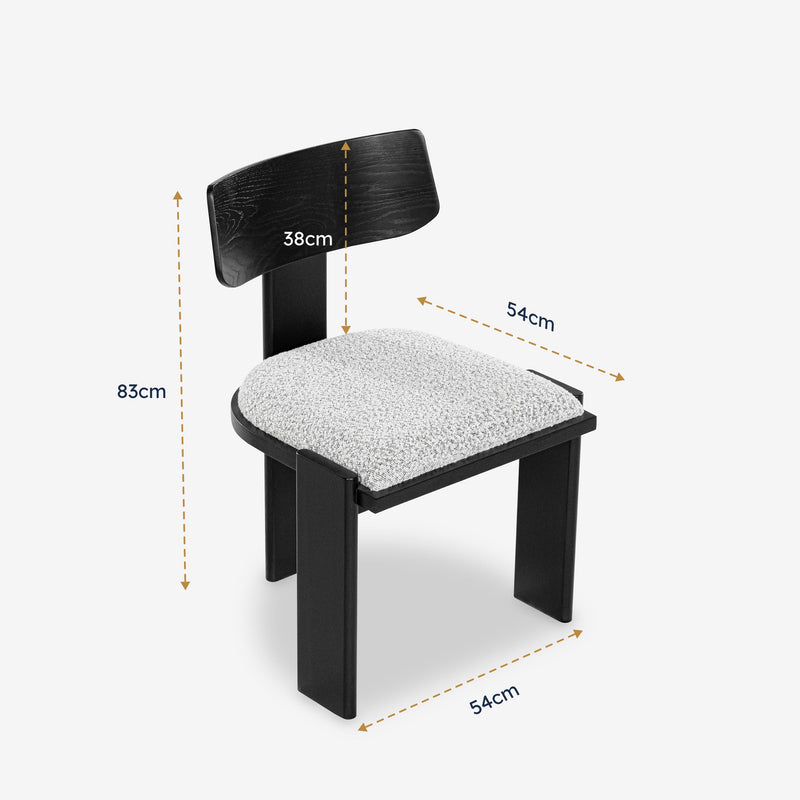 Liverpool black dining chair dimensions