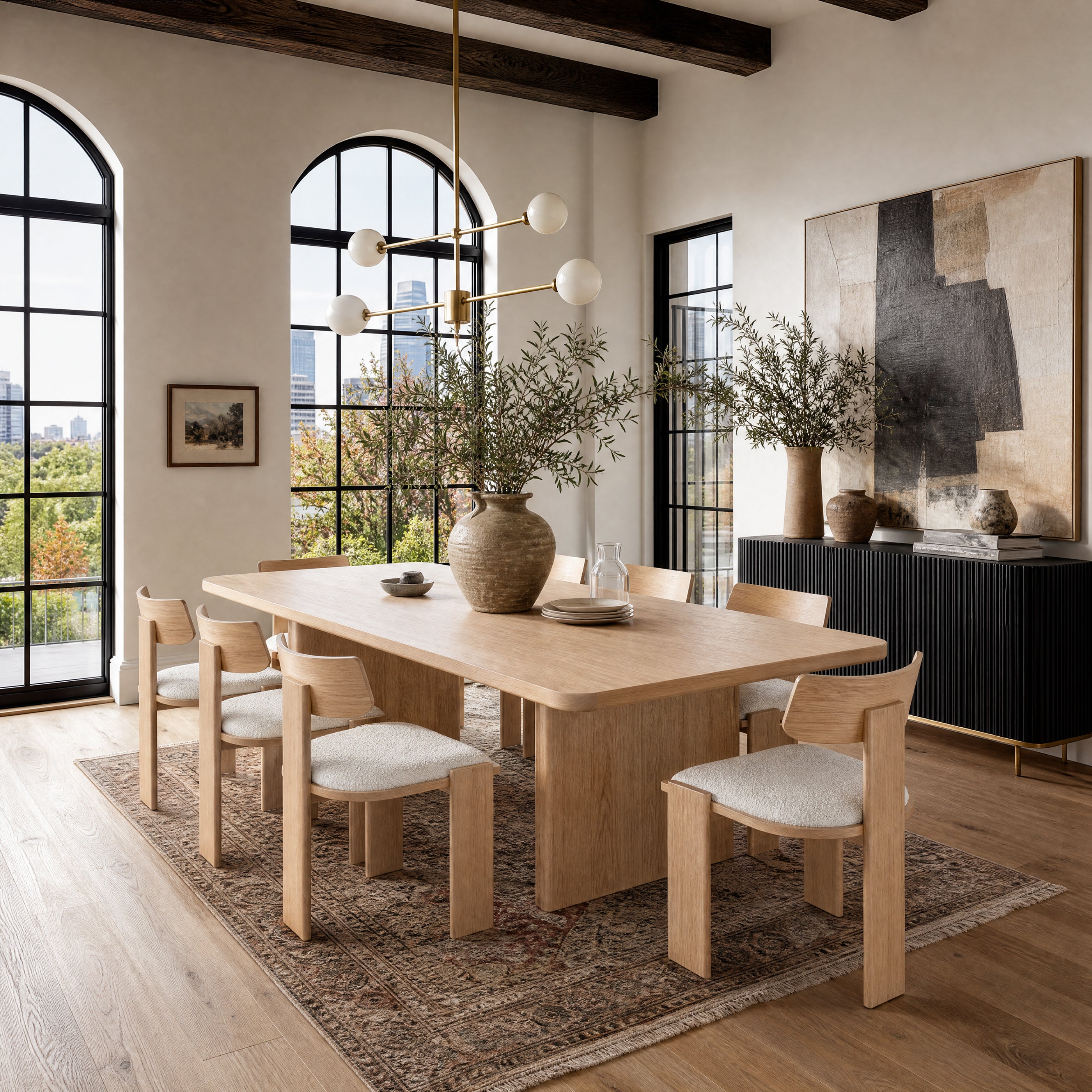Liverpool Pine Dining Table 240cm - Natural
