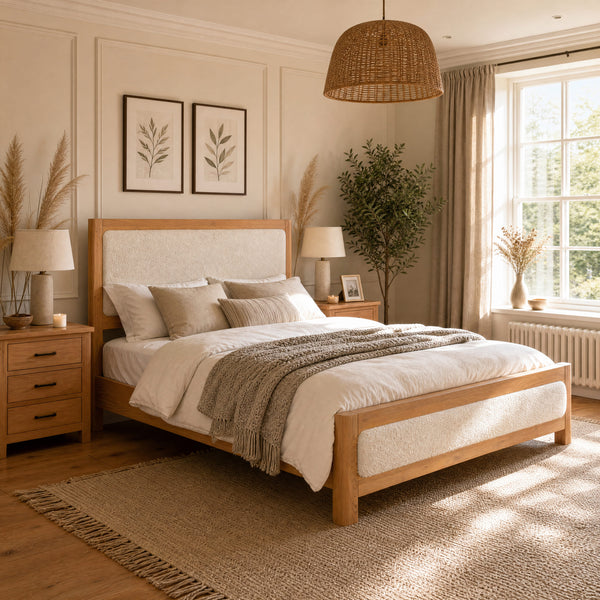 Liverpool Pine King Bed Frame - Natural