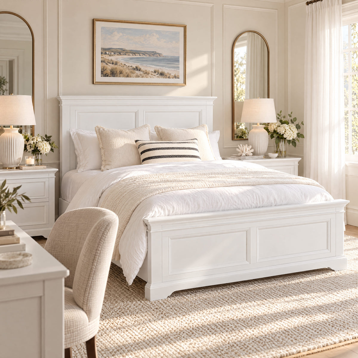 London Pine Double Bed Frame
