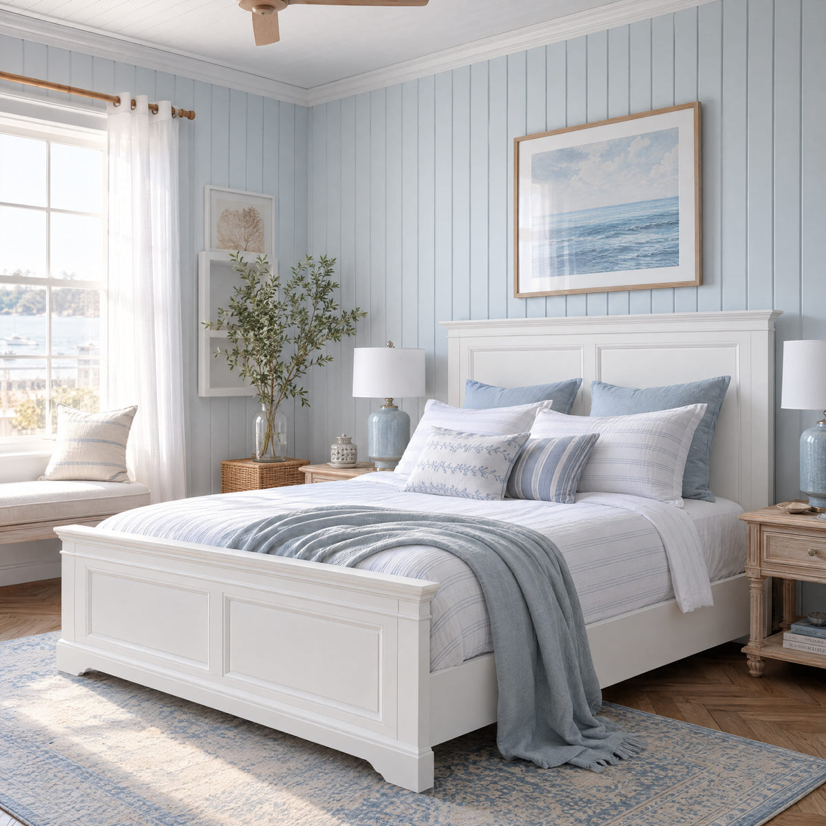 London Pine Double Bed Frame