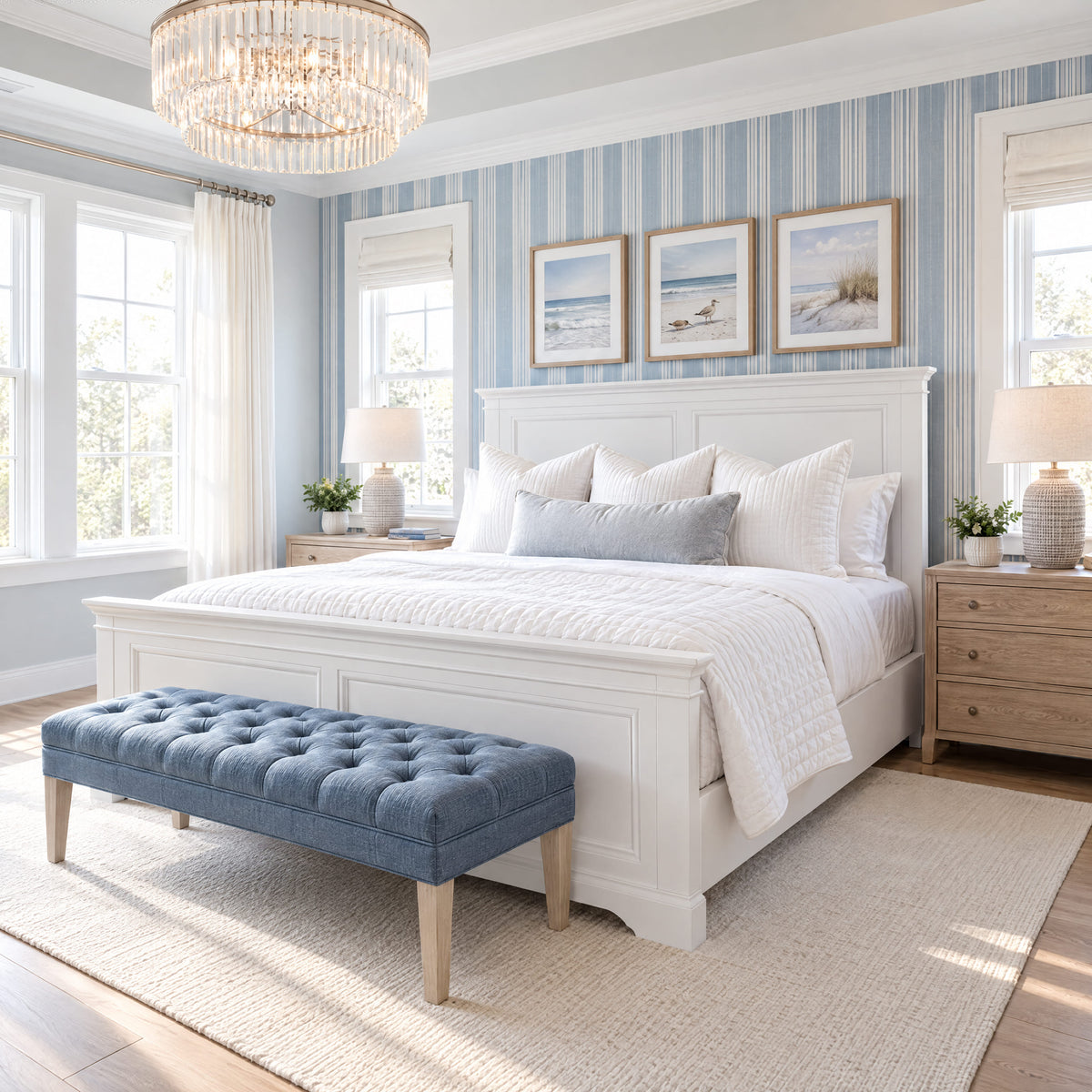 London Pine King Bed Frame