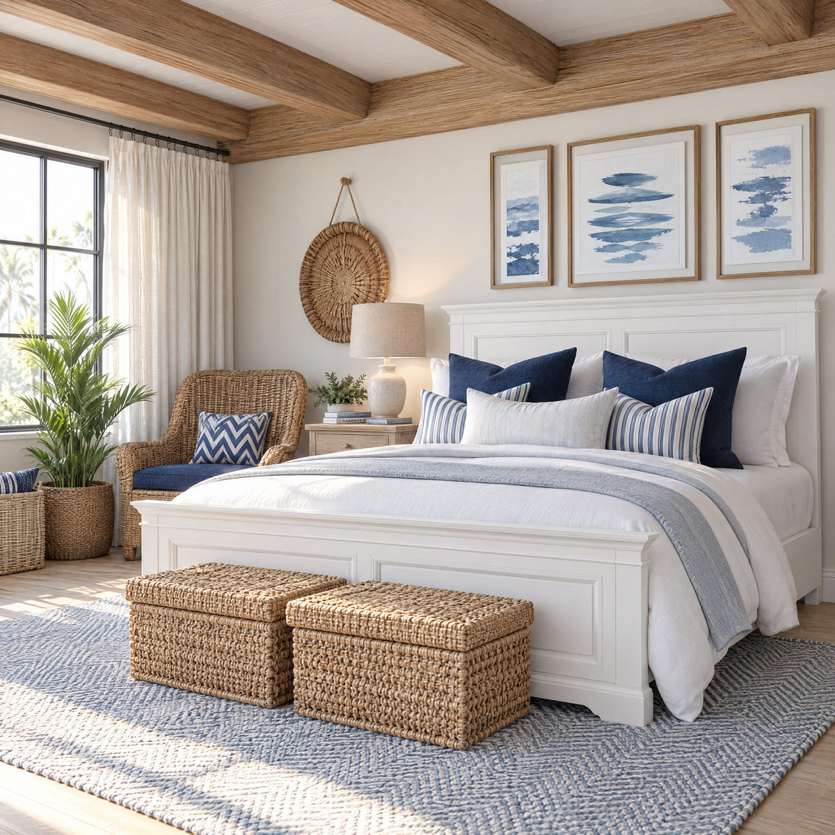 London Pine King Bed Frame