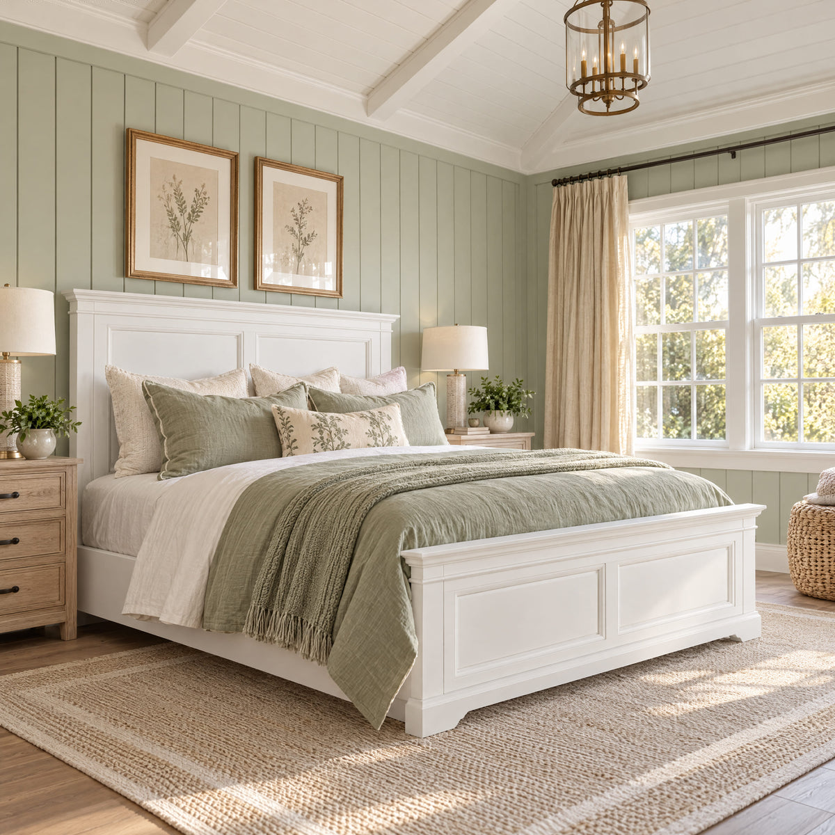 London Pine Queen Bed Frame