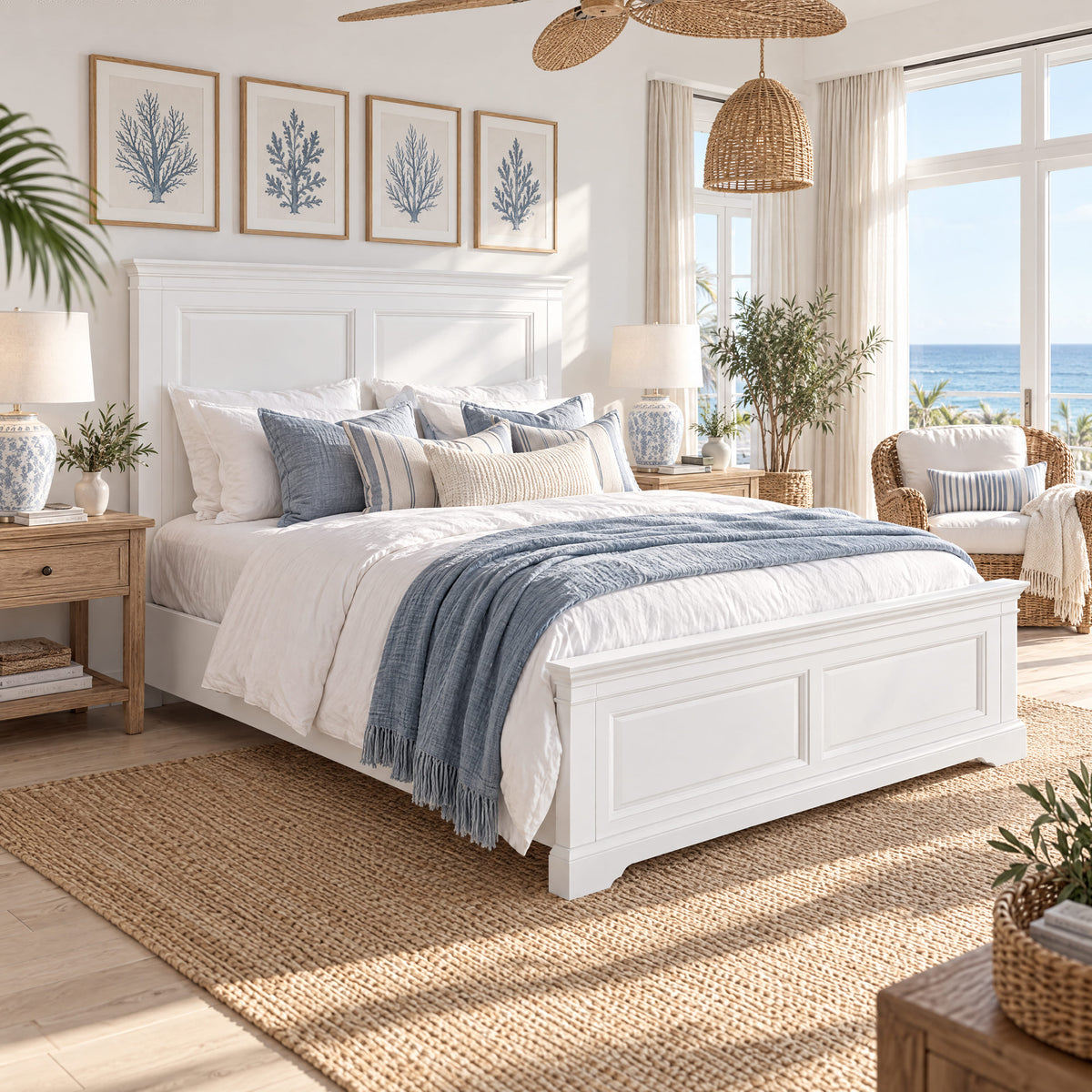 London Pine King Bed Frame