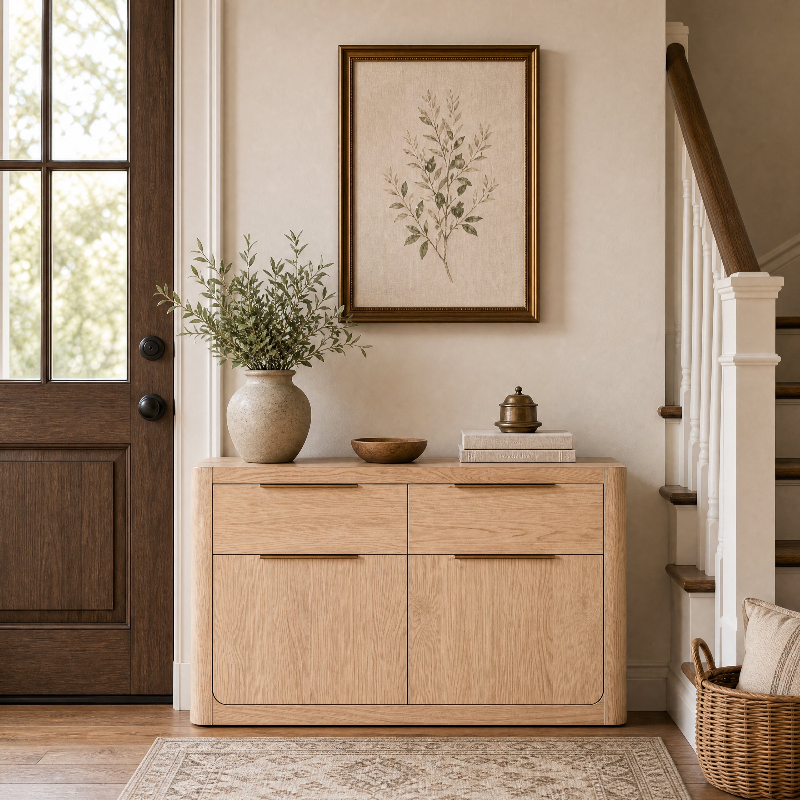 Liverpool Pine 2 Door 2 Drawer Sideboard - Natural