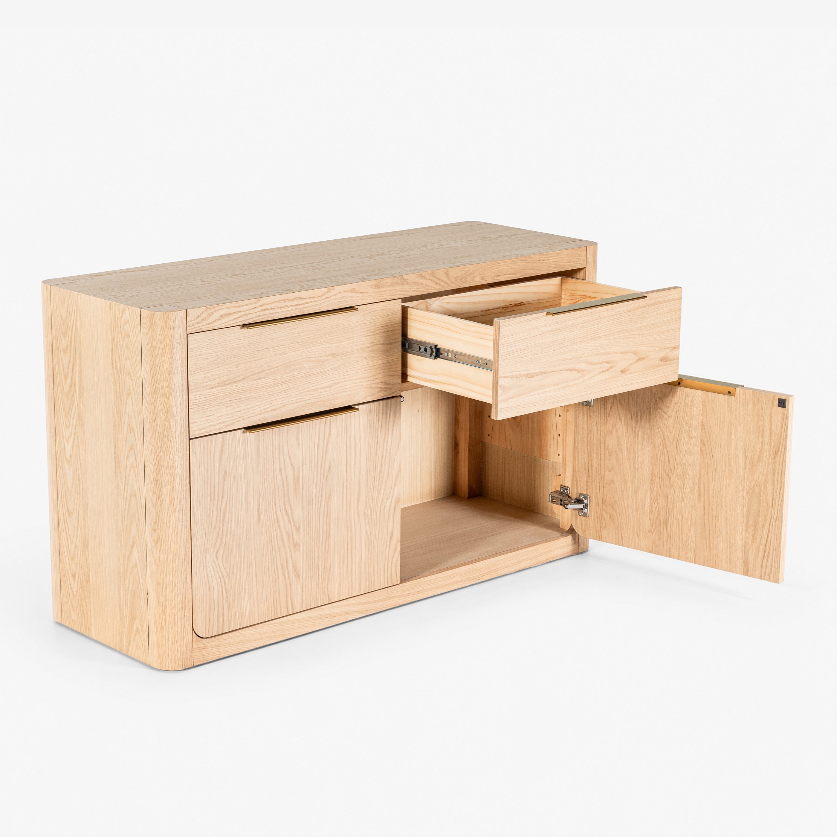 Liverpool Pine 2 Door 2 Drawer Sideboard - Natural