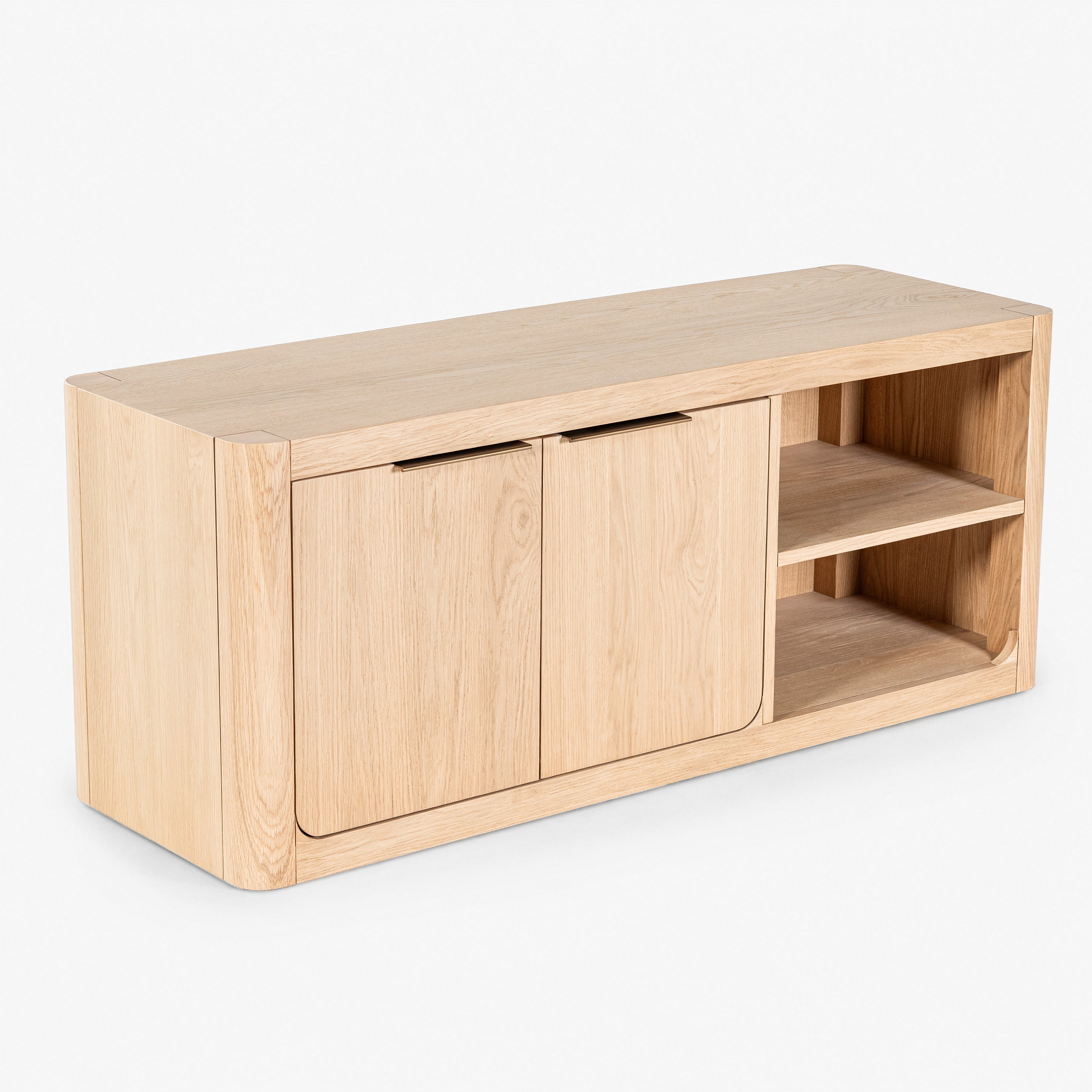 Liverpool Pine 2 Door TV Unit 140cm - Natural