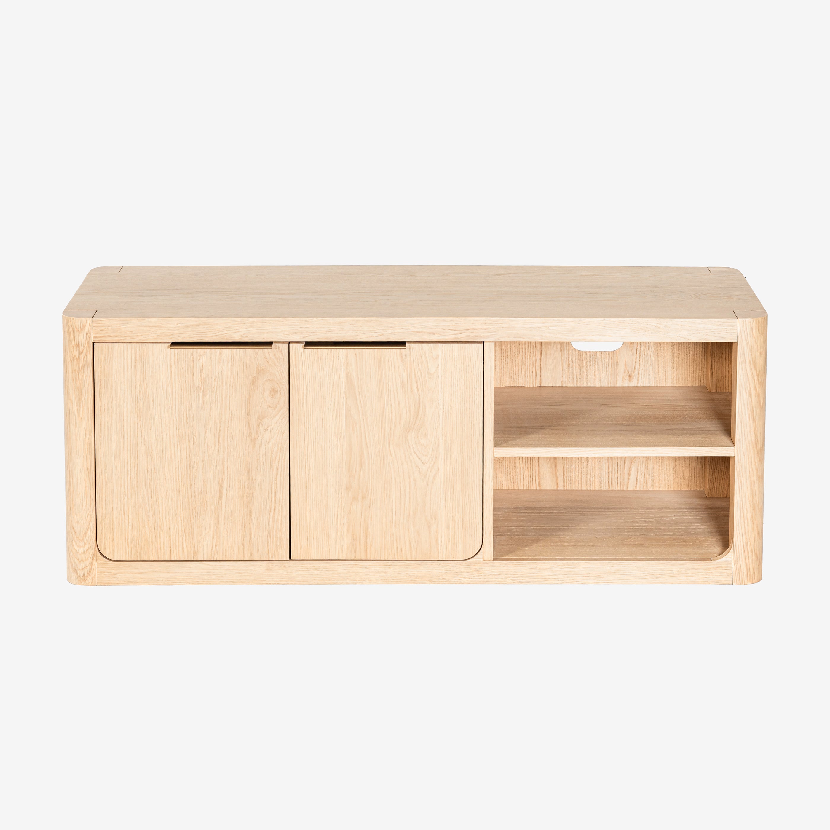 Liverpool Pine 2 Door TV Unit 140cm - Natural