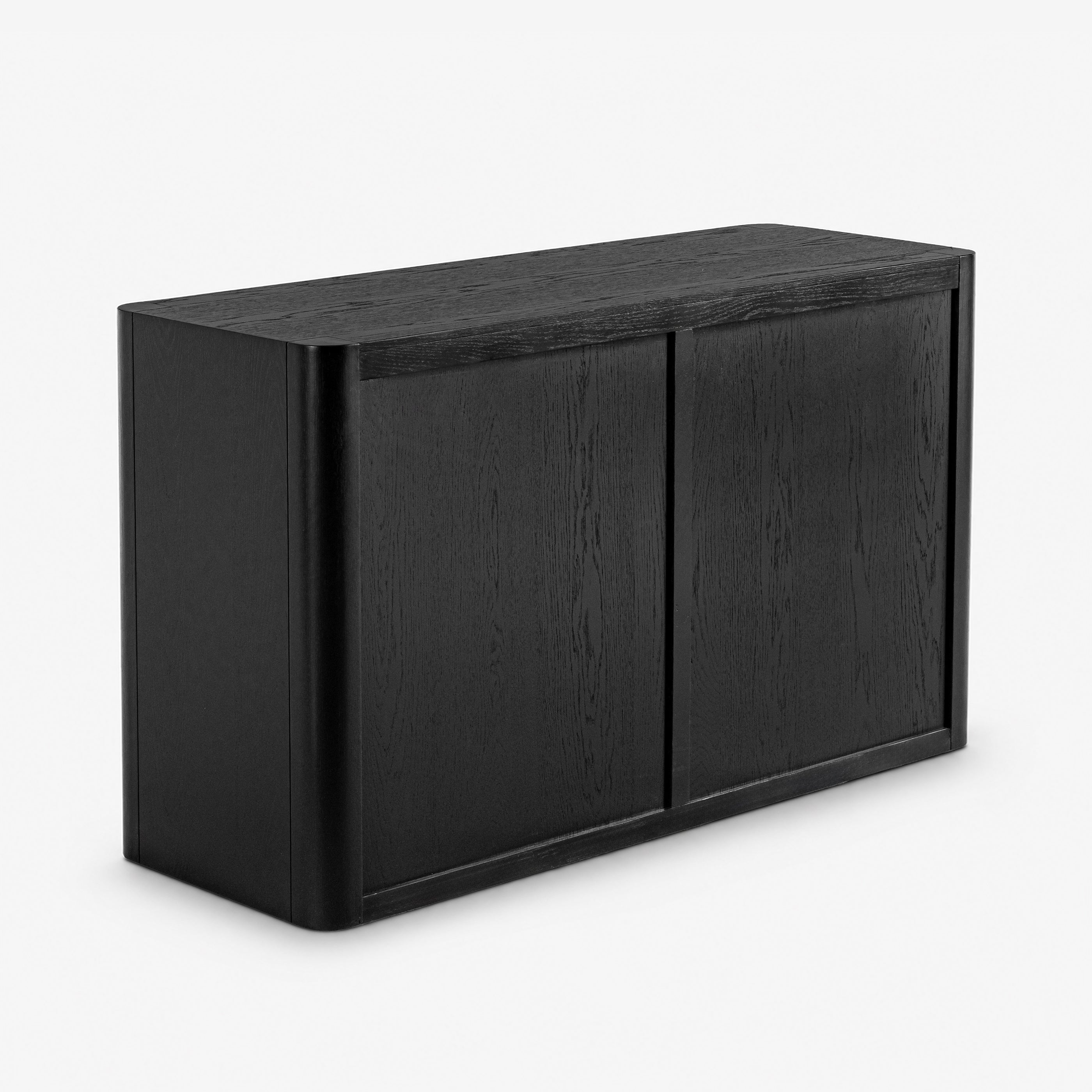 Liverpool Pine 2 Door 2 Drawer Sideboard - Black