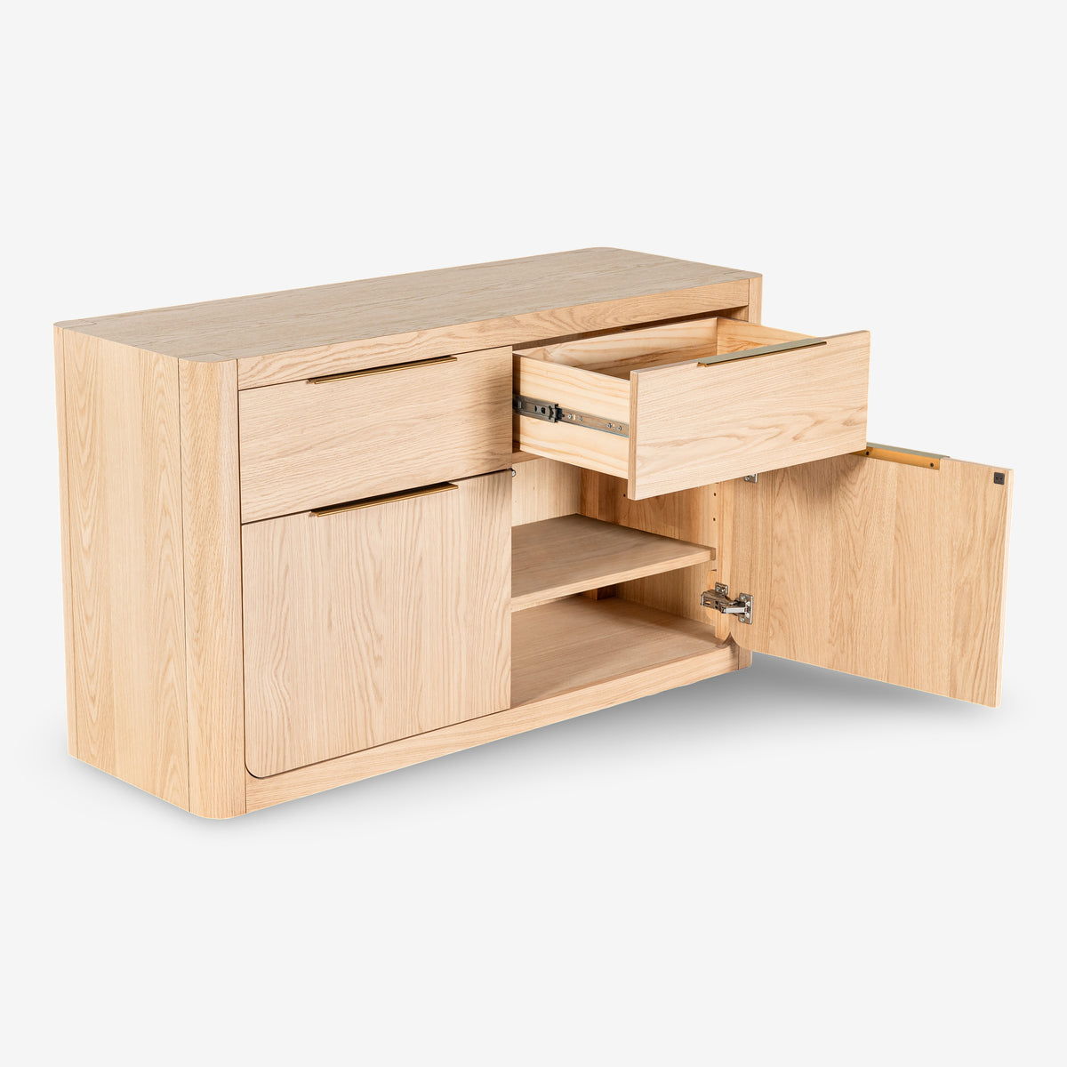 Liverpool Pine 2 Door 2 Drawer Sideboard - Natural