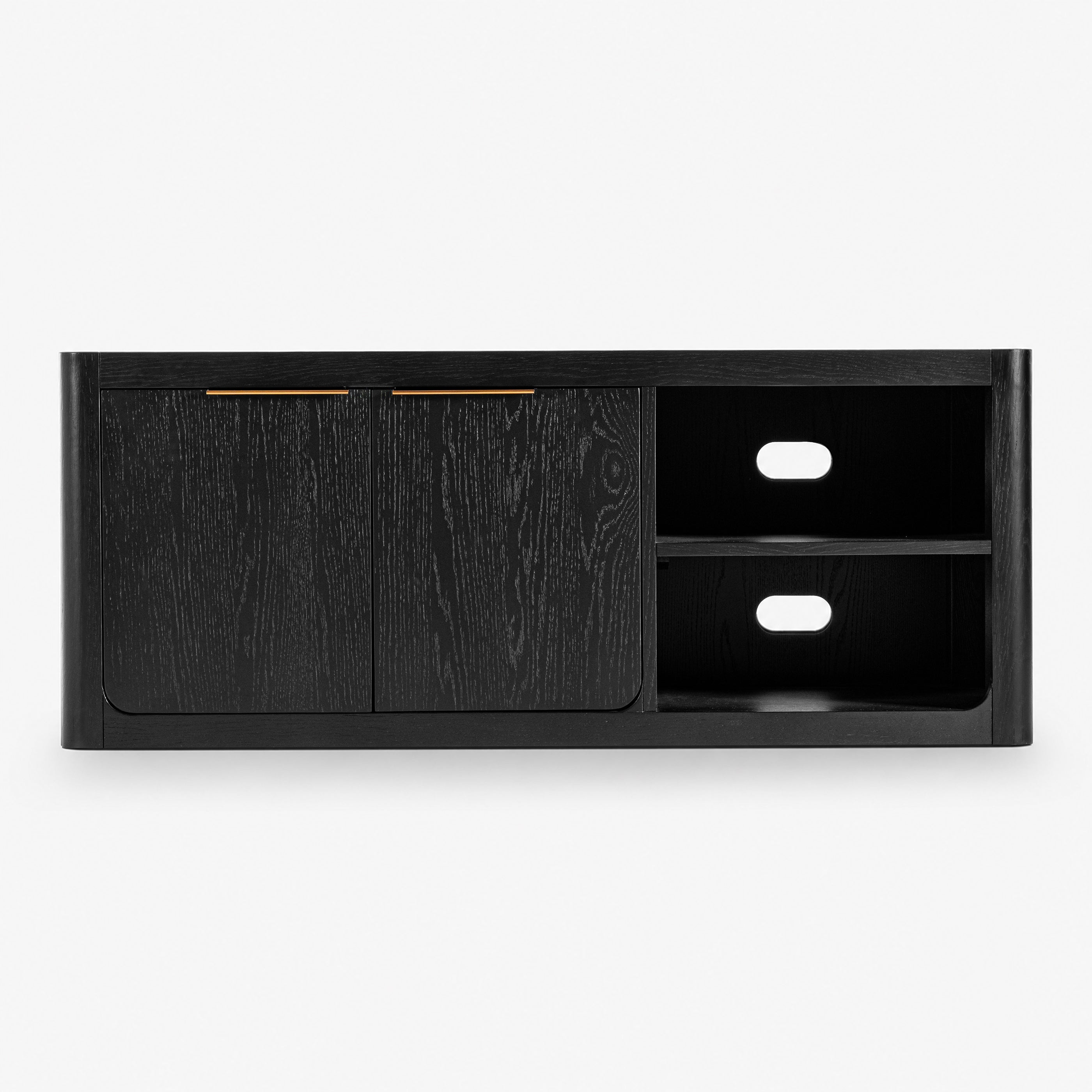 Liverpool Pine 2 Door TV Unit 140cm - Black