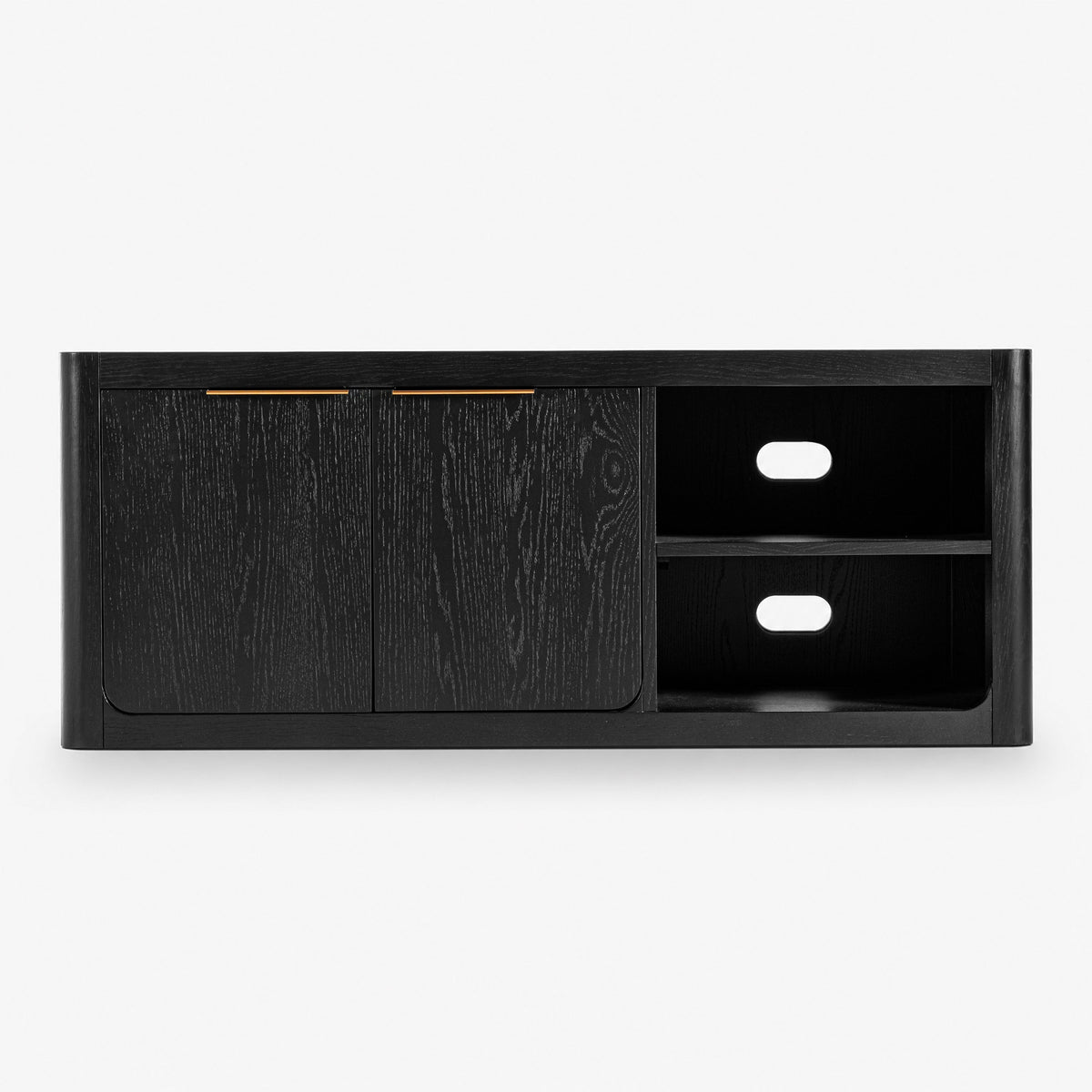 Liverpool Pine 2 Door TV Unit 140cm - Black — studio