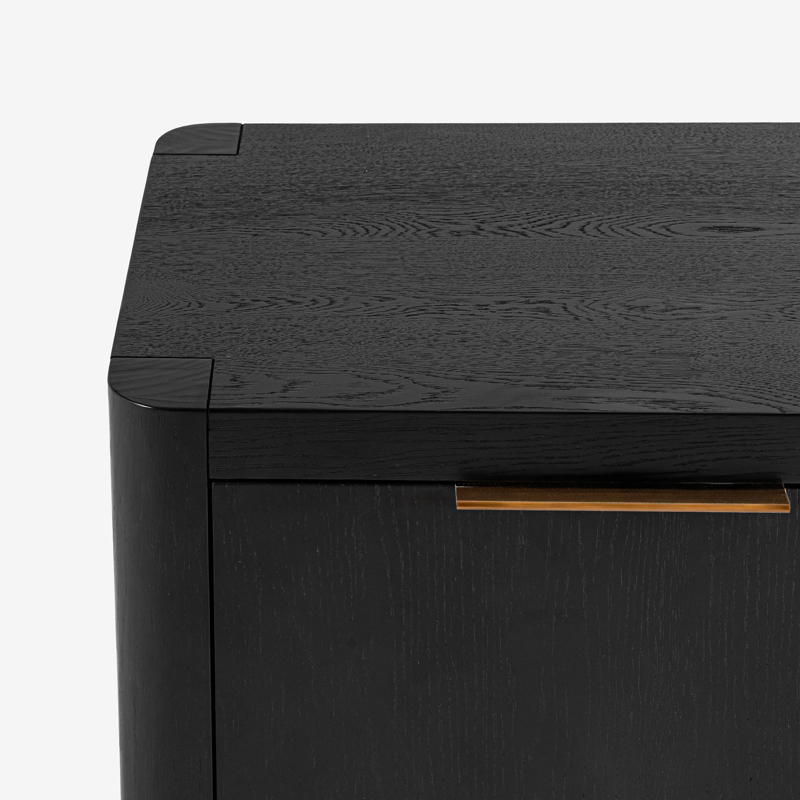 Liverpool Pine 2 Door TV Unit 140cm - Black