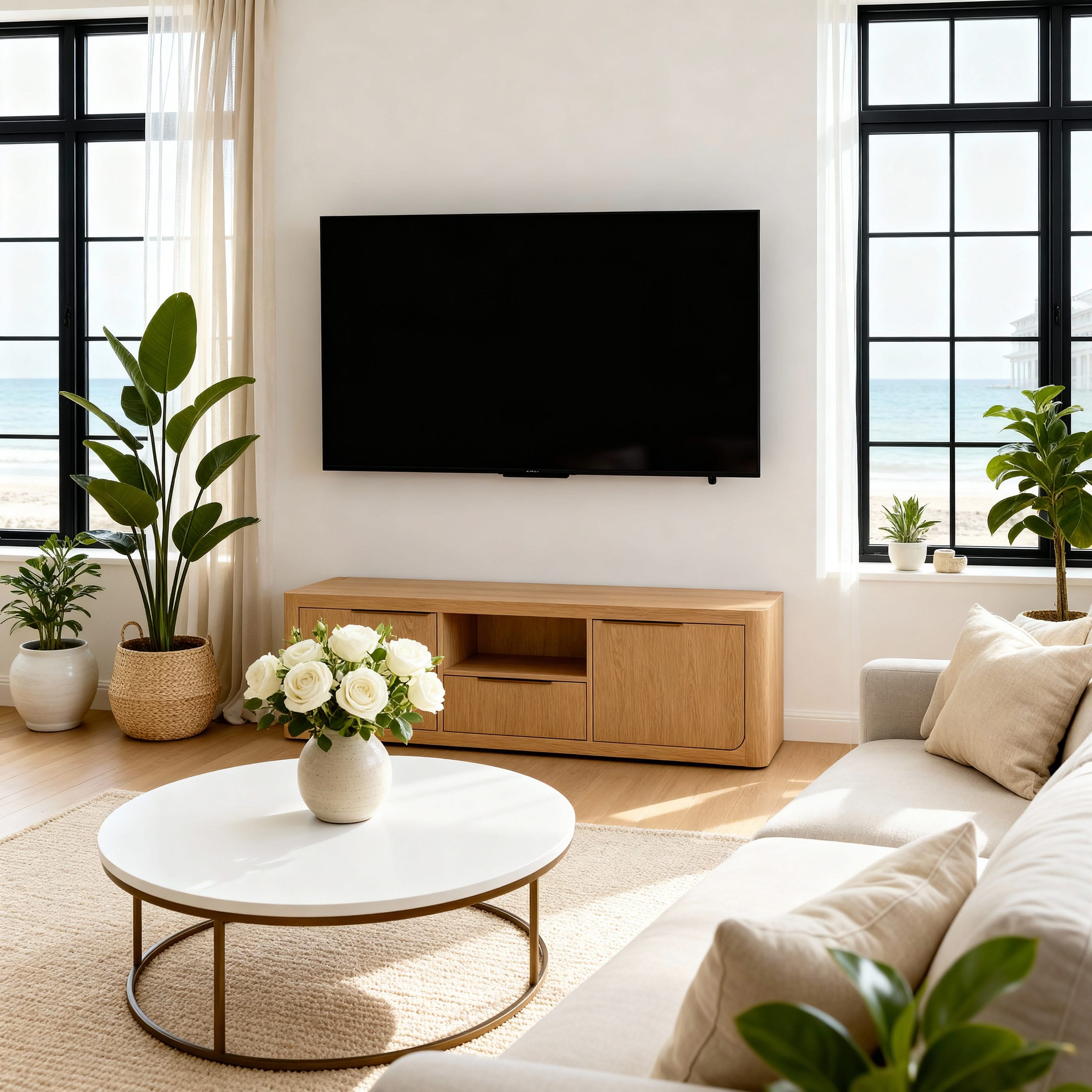 Liverpool 2 Door 1 Drawer TV Unit (Natural)