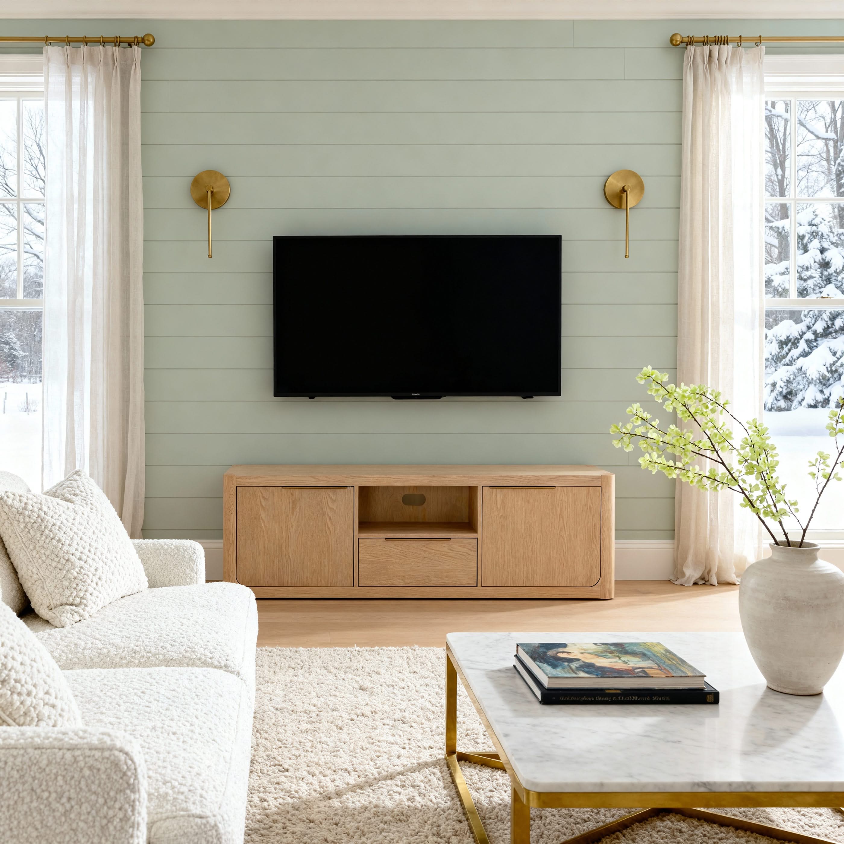 Liverpool 2 Door 1 Drawer TV Unit (Natural)