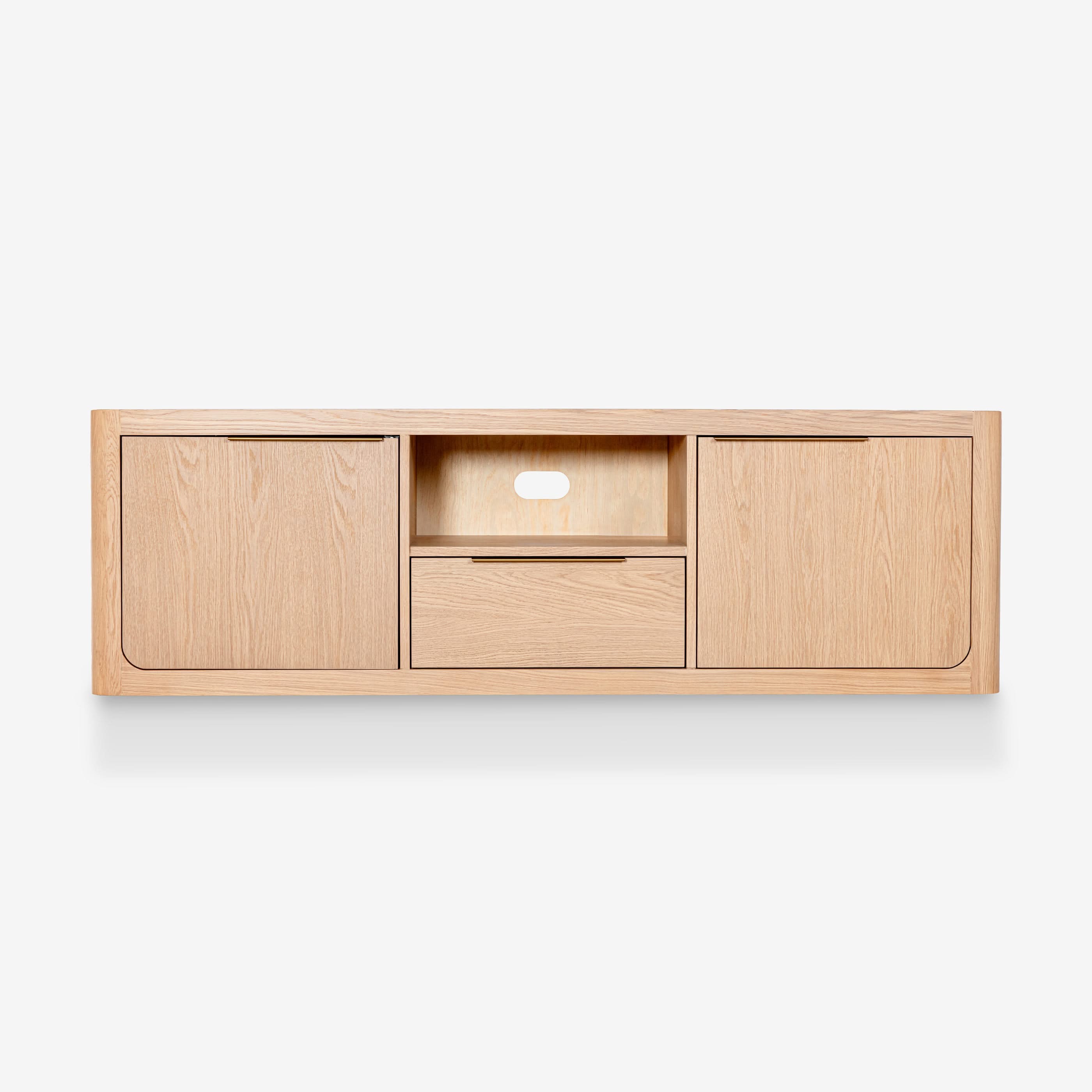 Liverpool 2 Door 1 Drawer TV Unit (Natural)