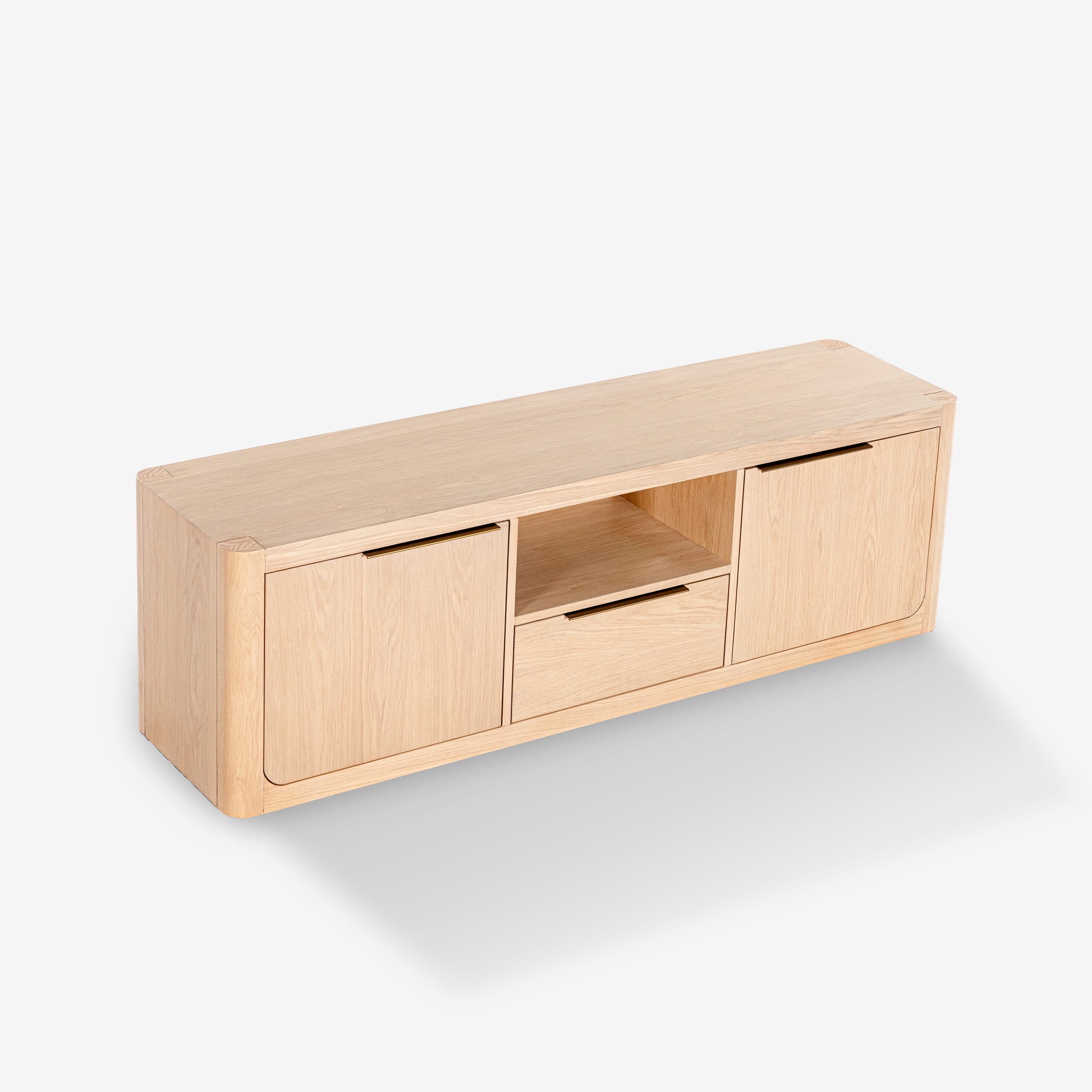 Liverpool 2 Door 1 Drawer TV Unit (Natural)