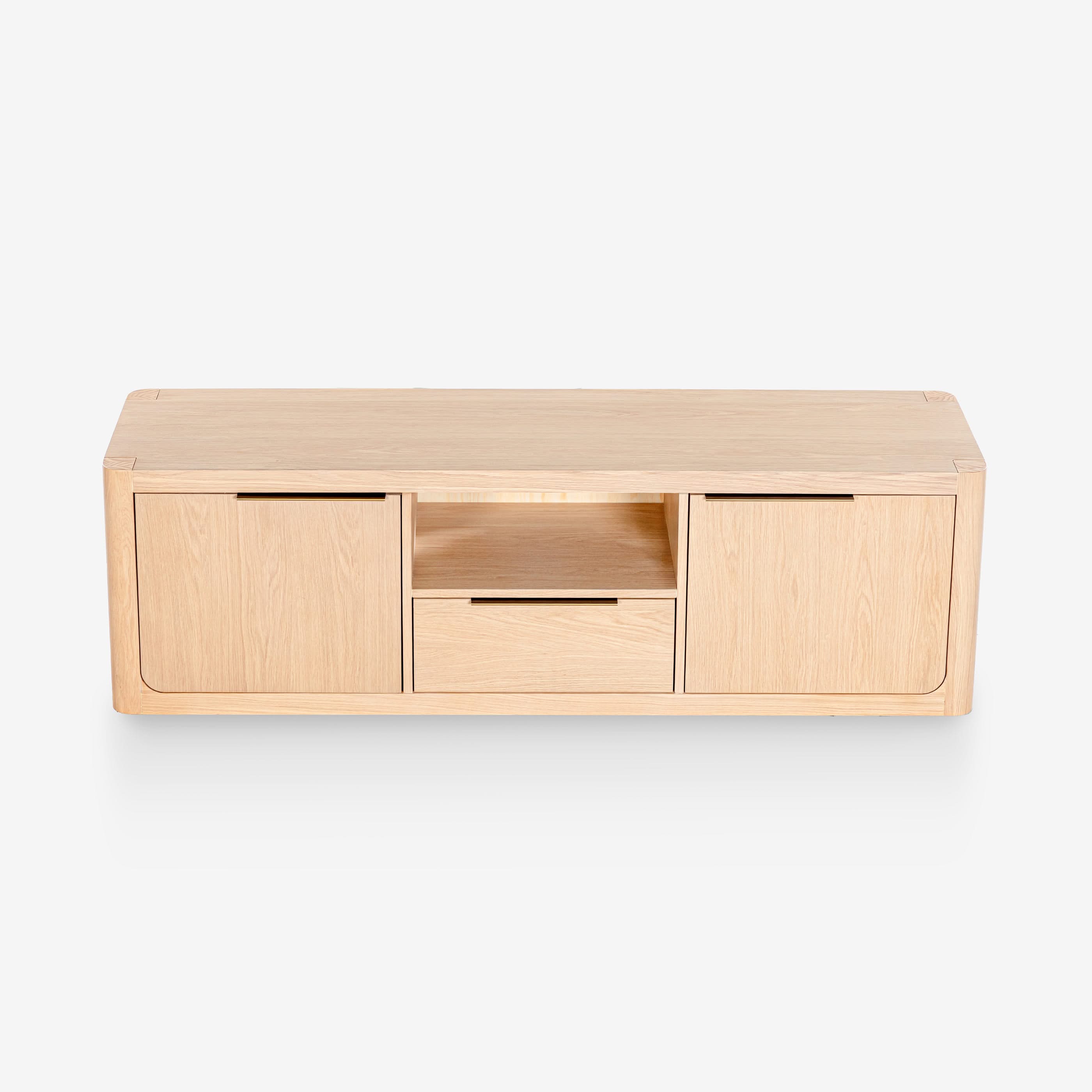 Liverpool 2 Door 1 Drawer TV Unit (Natural)