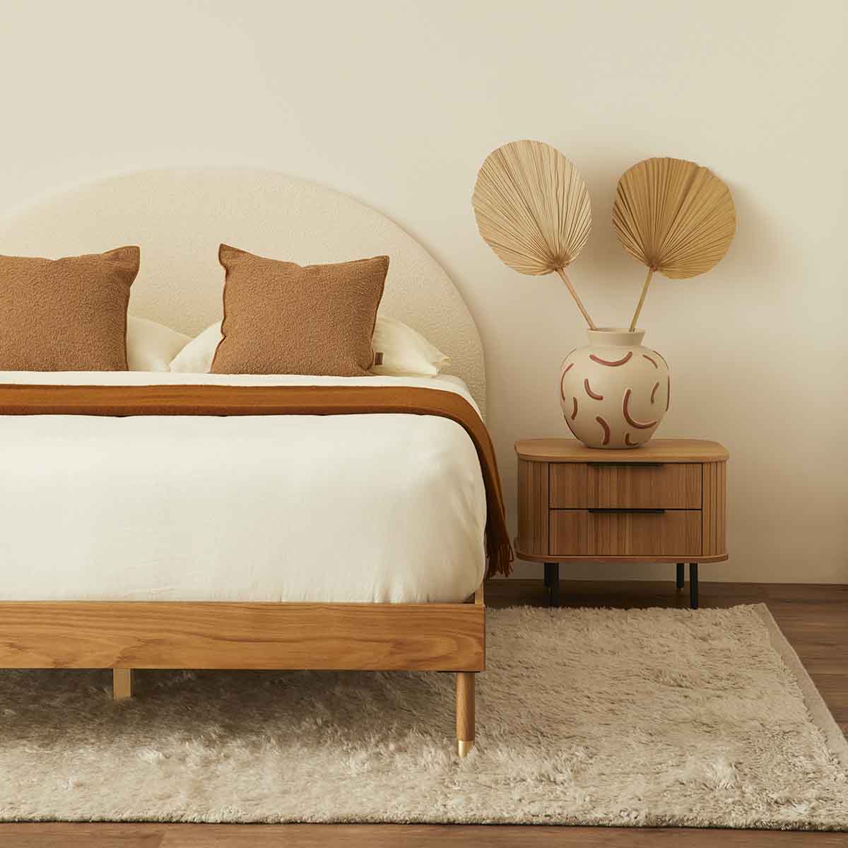 Tierney Leather Bed
