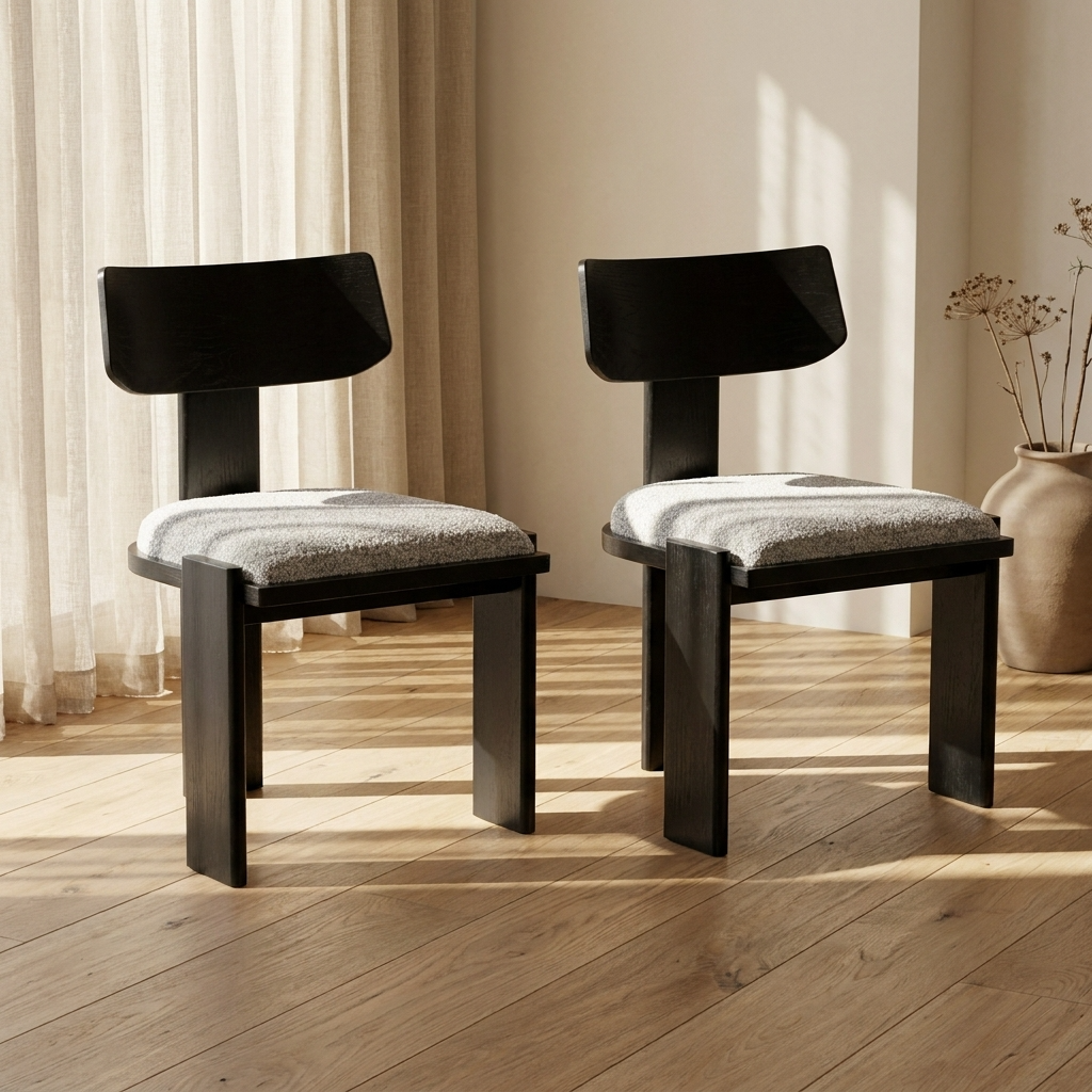 Set of 2 - Liverpool Dining Chair (Black)