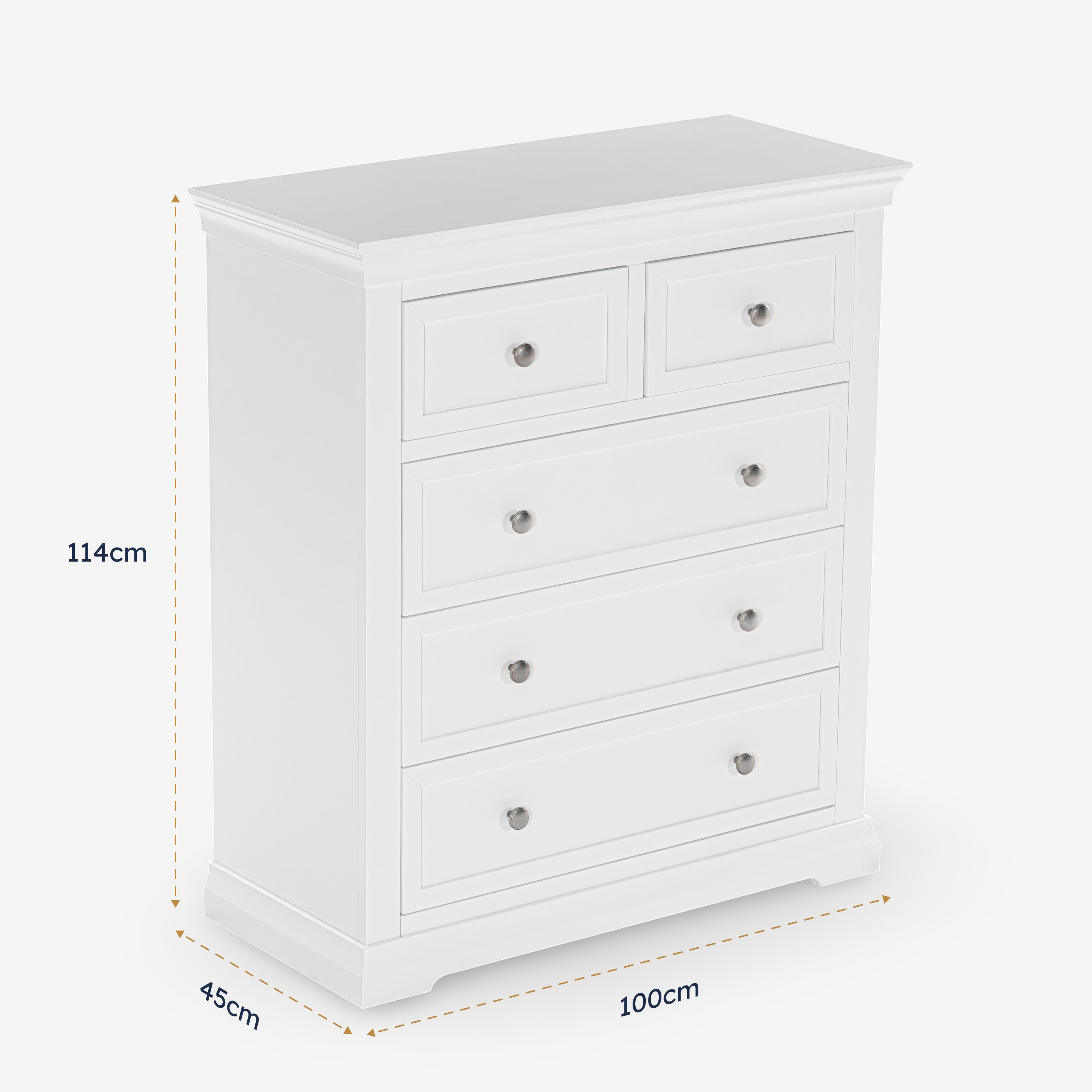 Manchester 5 Drawer Tallboy